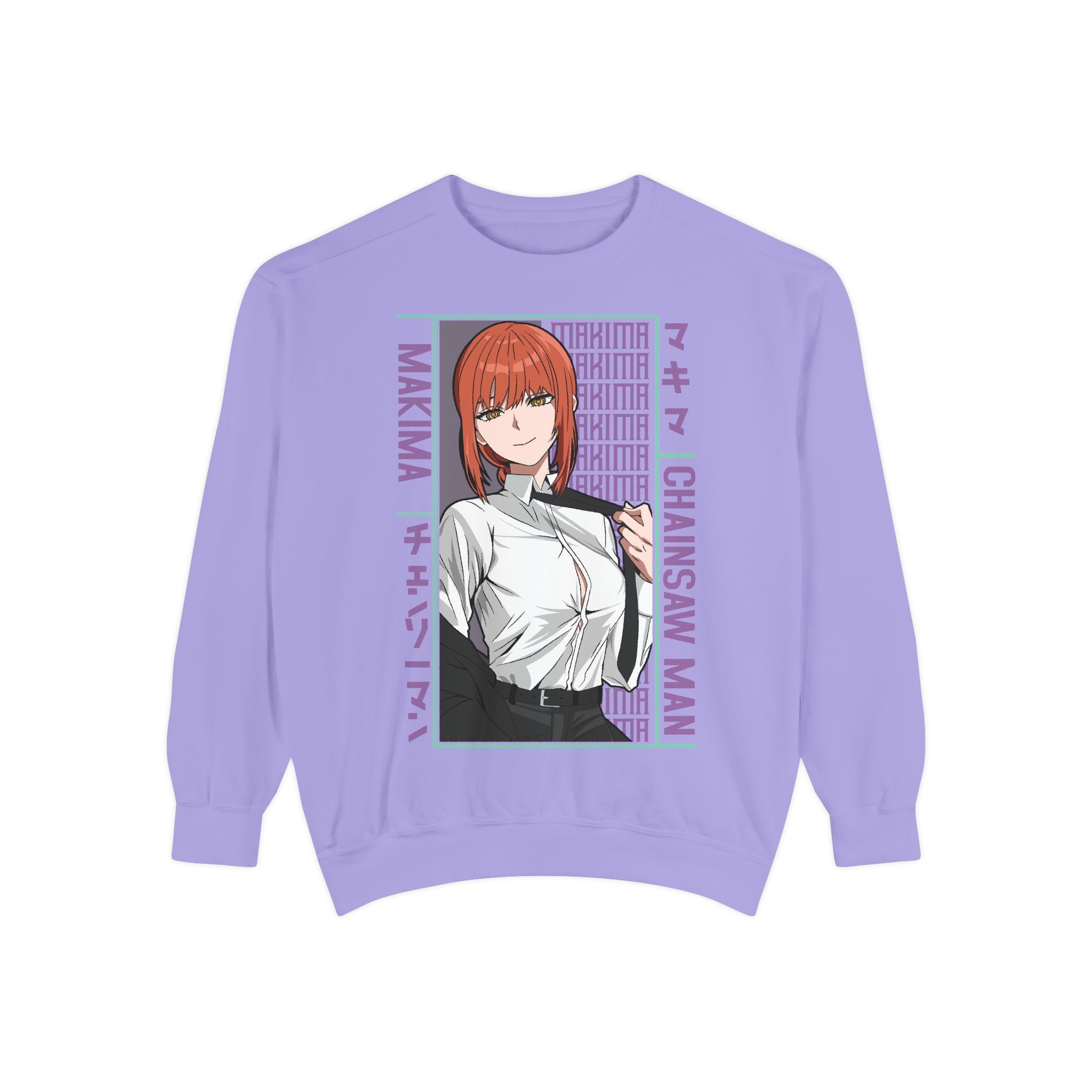Chainsaw Man Makima Anime Sweatshirt — Manga Panel Graphic Crewneck