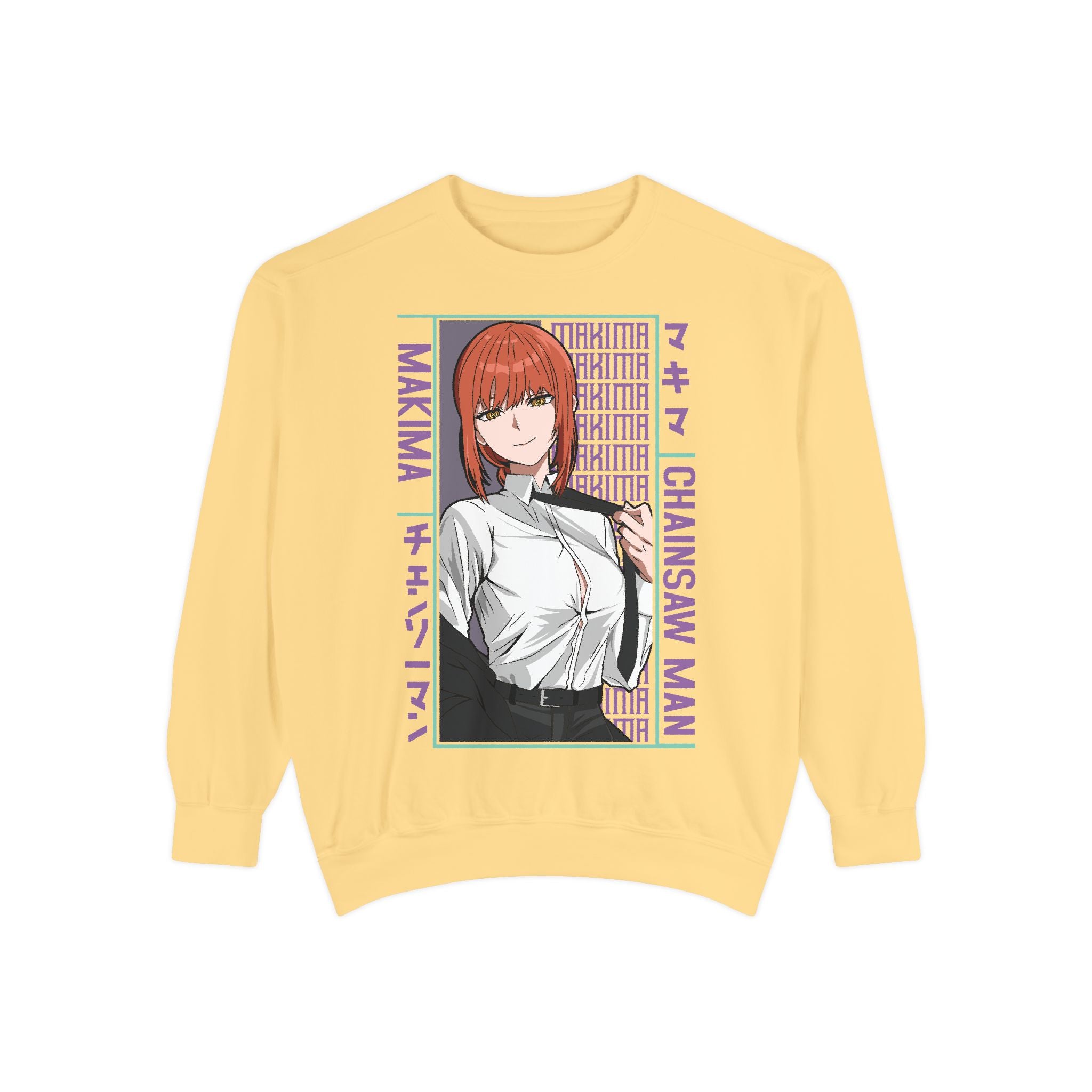 Chainsaw Man Makima Anime Sweatshirt — Manga Panel Graphic Crewneck