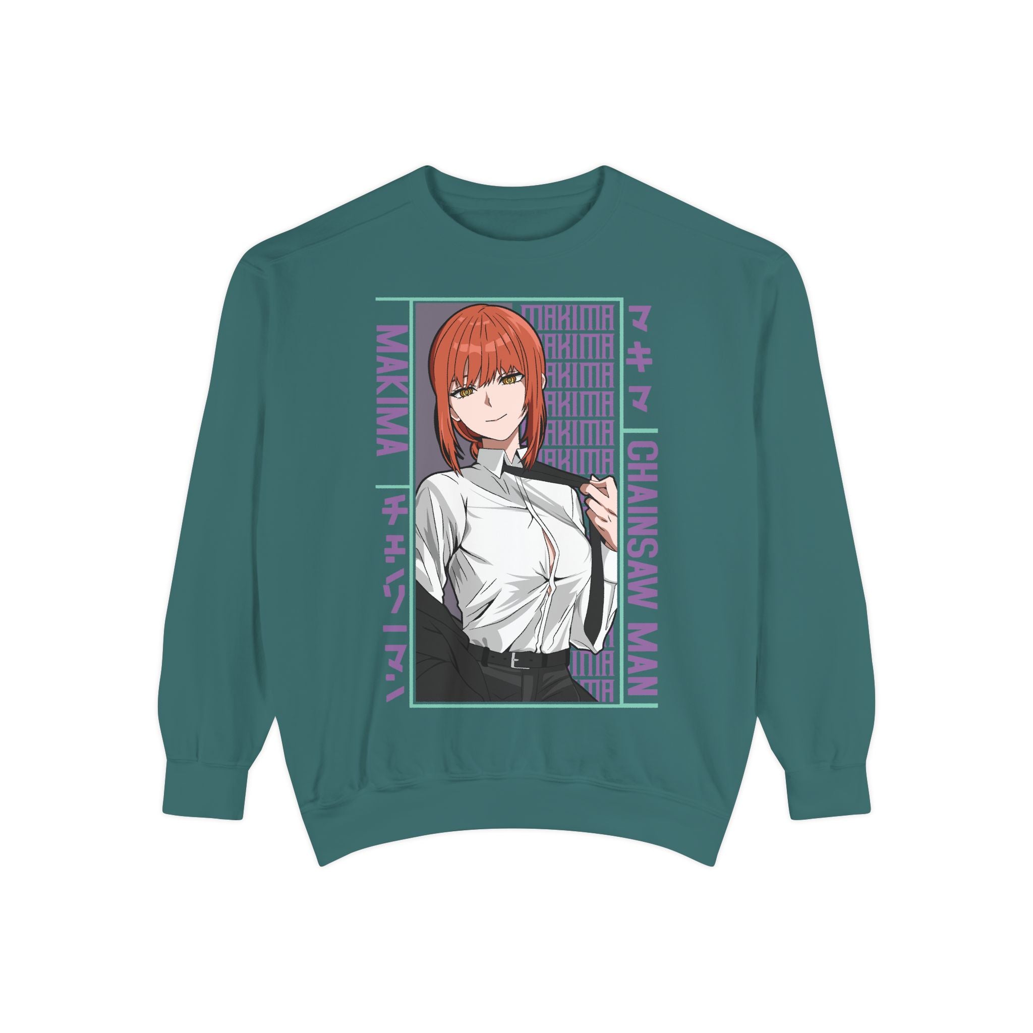 Chainsaw Man Makima Anime Sweatshirt — Manga Panel Graphic Crewneck