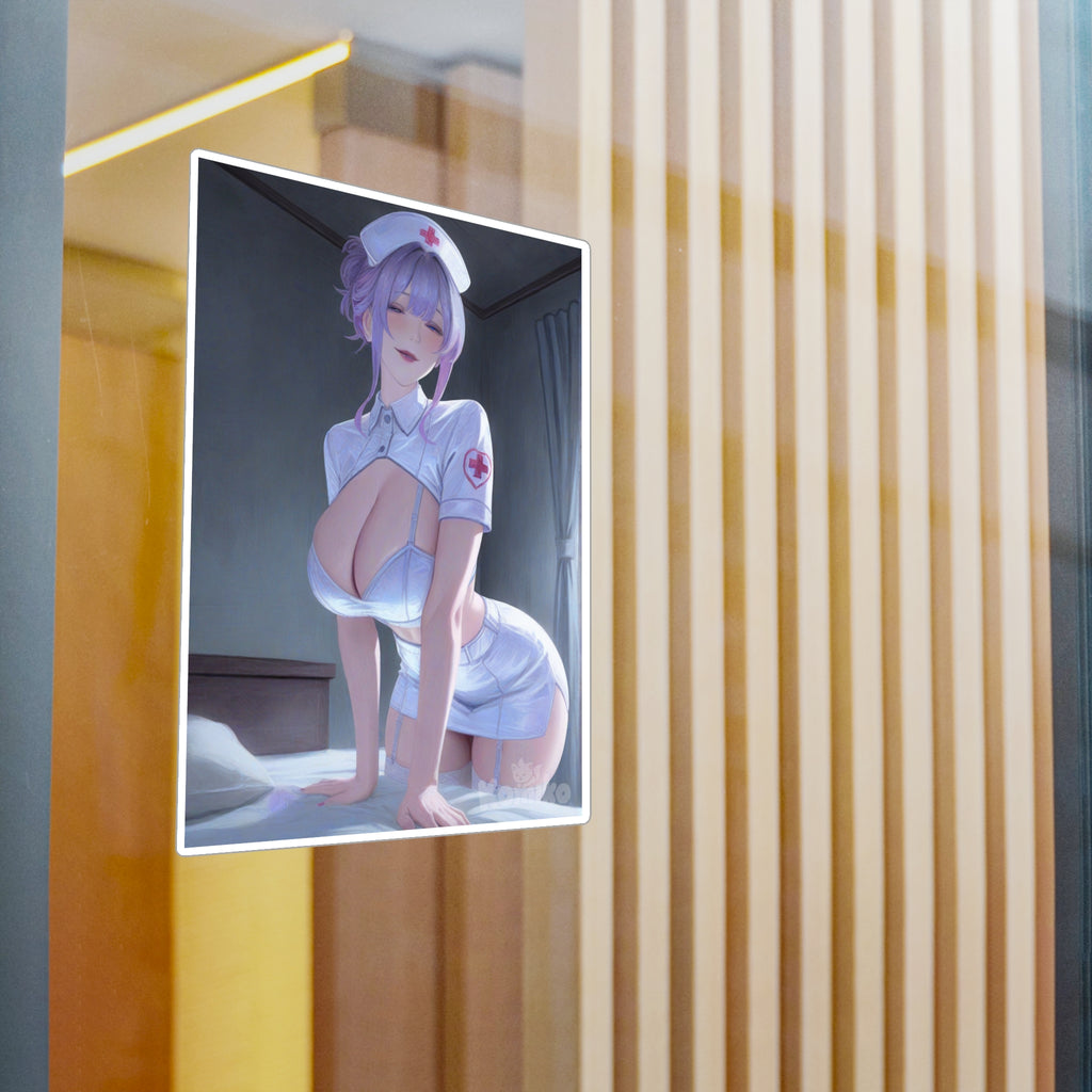 Nurse Anime Pin-Up Vinyl Sticker