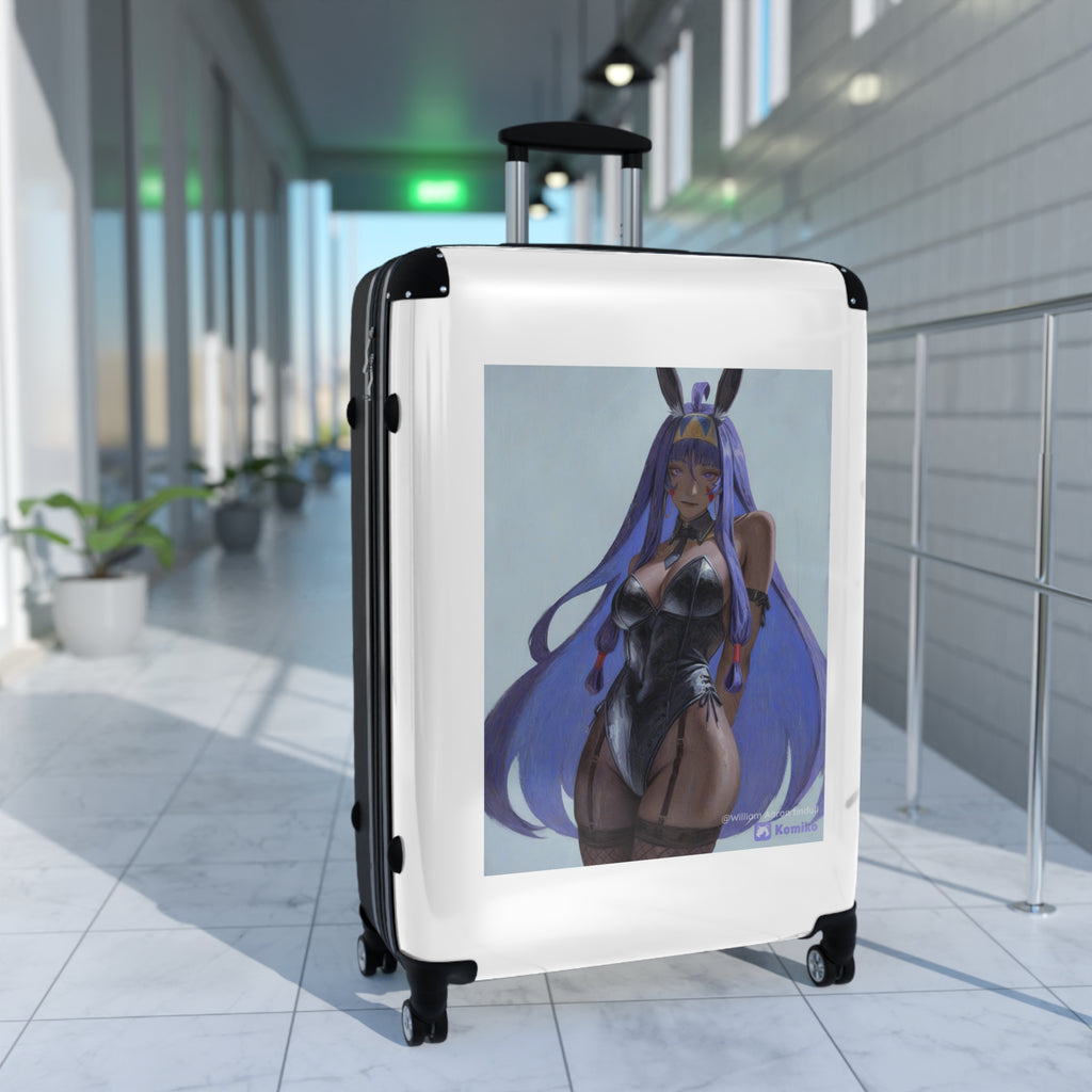 Anime Bunny Girl Carry-On Suitcase — Purple Vibes Travel Luggage