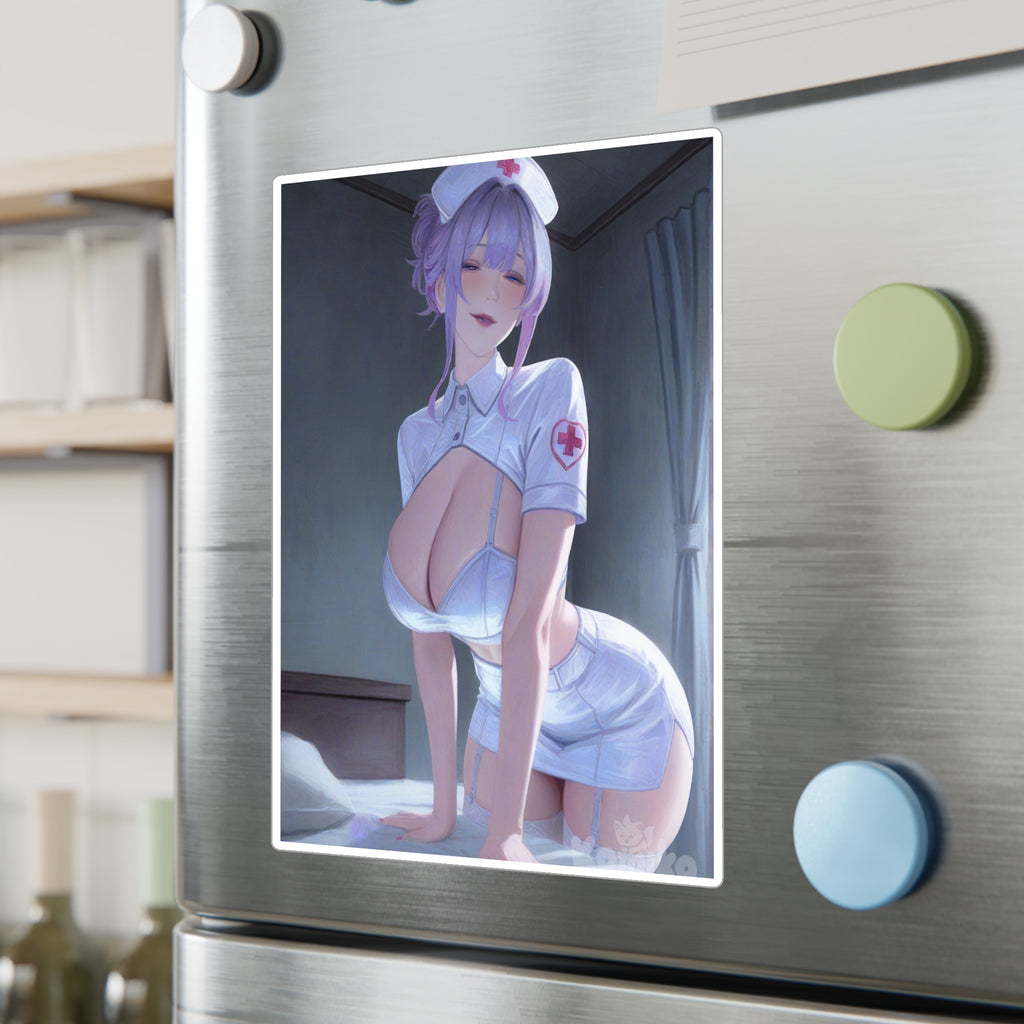 Nurse Anime Pin-Up Vinyl Sticker