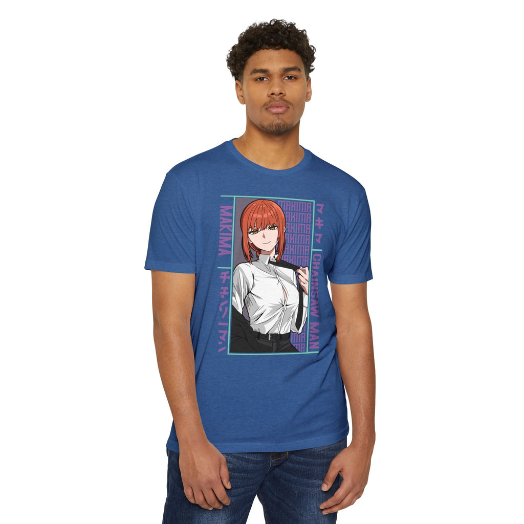 Makima Chainsaw Man Anime Graphic T-Shirt — Japanese Text Design