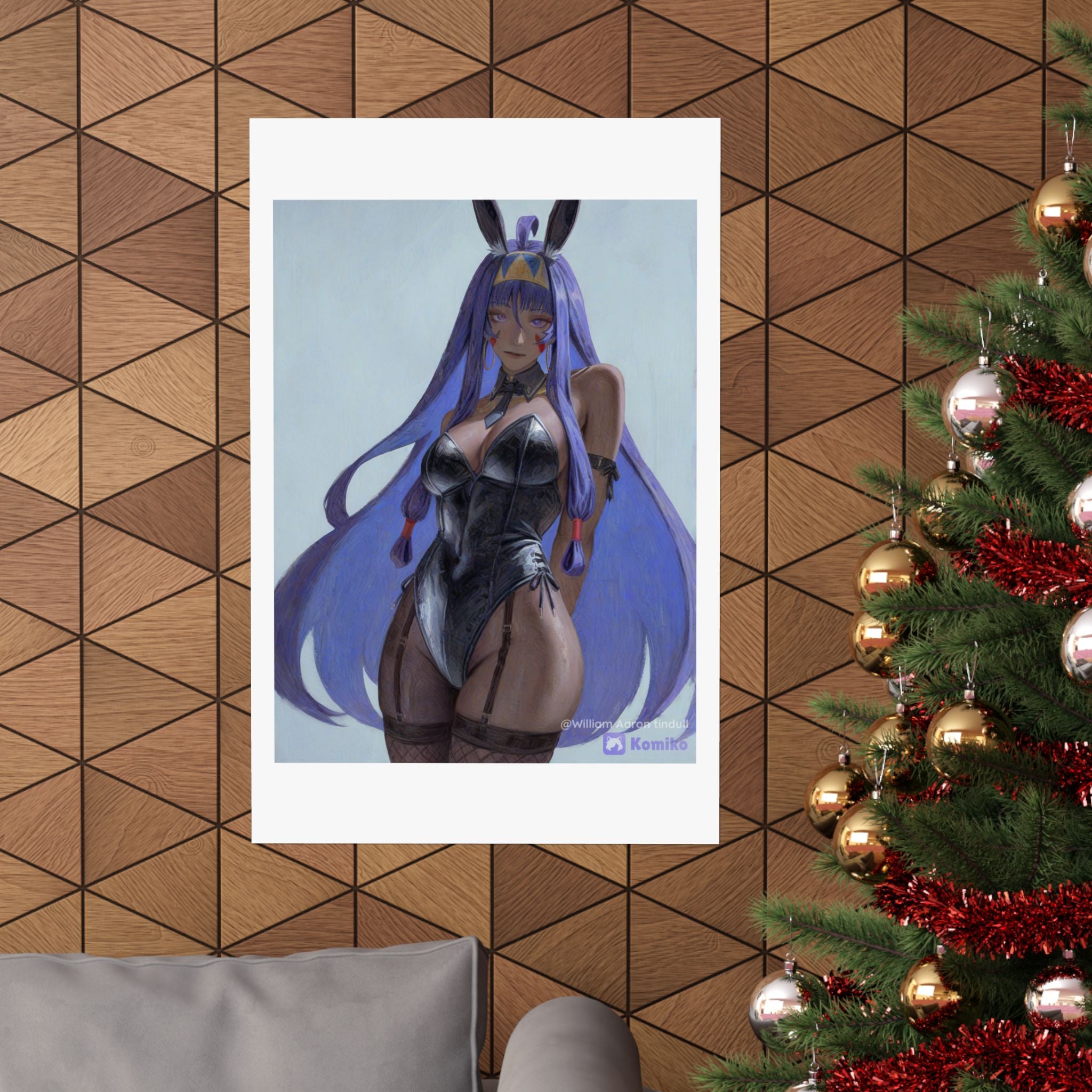Bunny Girl Anime Matte Poster — Vertical Art Print