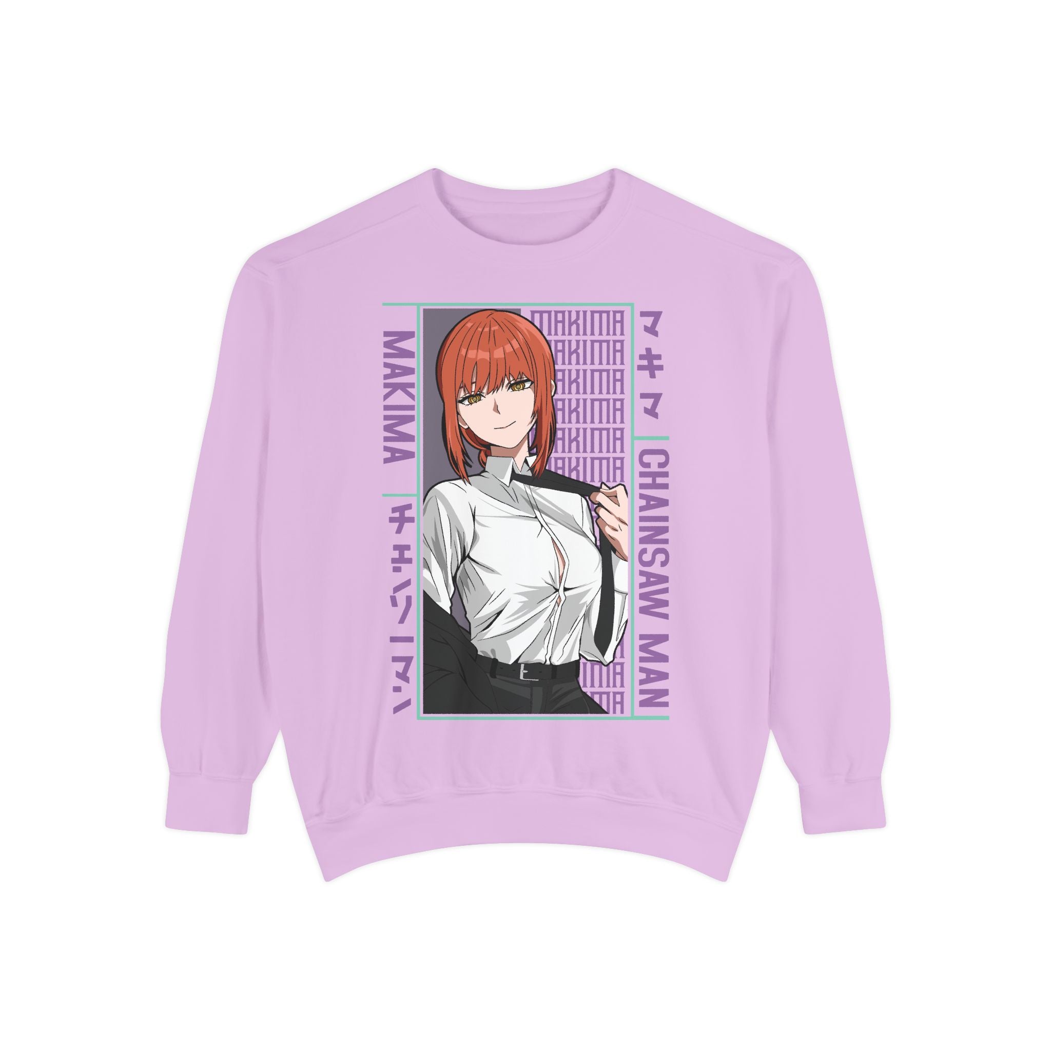 Chainsaw Man Makima Anime Sweatshirt — Manga Panel Graphic Crewneck