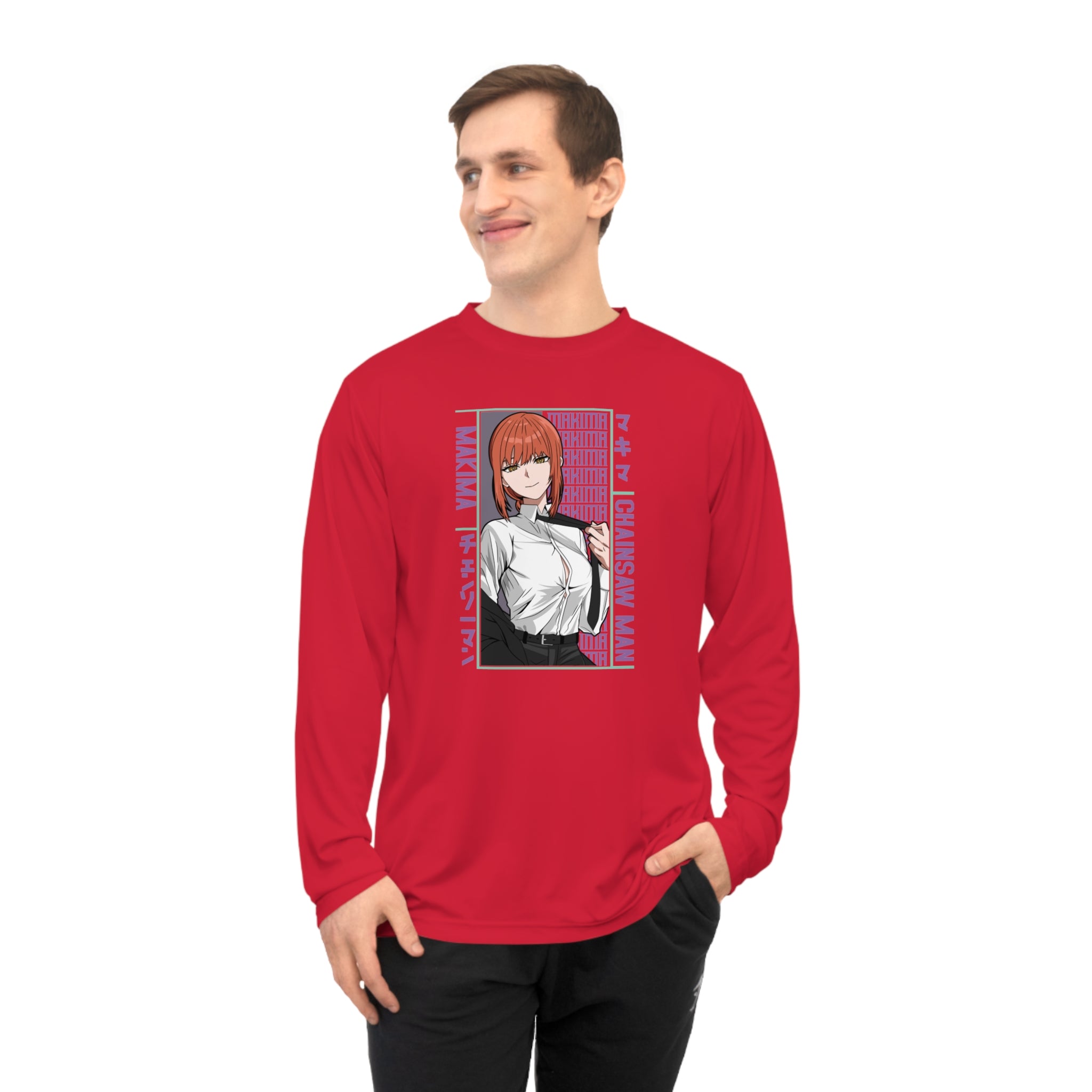 Anime Detective Long Sleeve Shirt — Chainsaw Man Makima Graphic