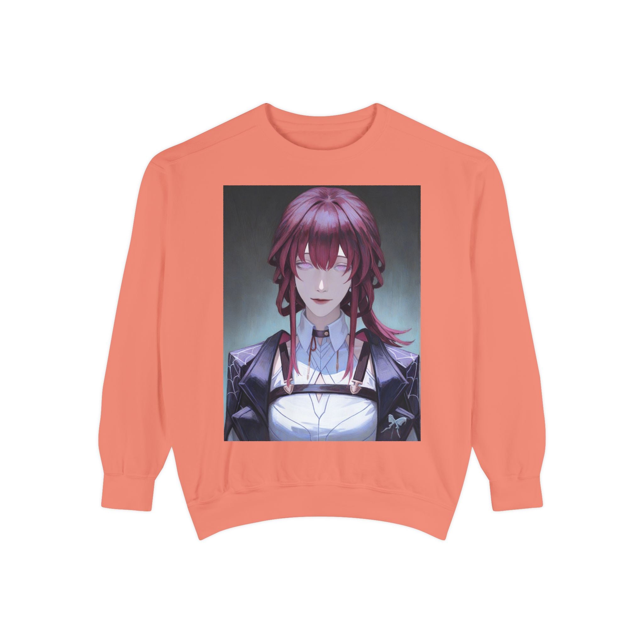 Anime Gothic Maid Sweatshirt — Red-Haired Portrait Crewneck