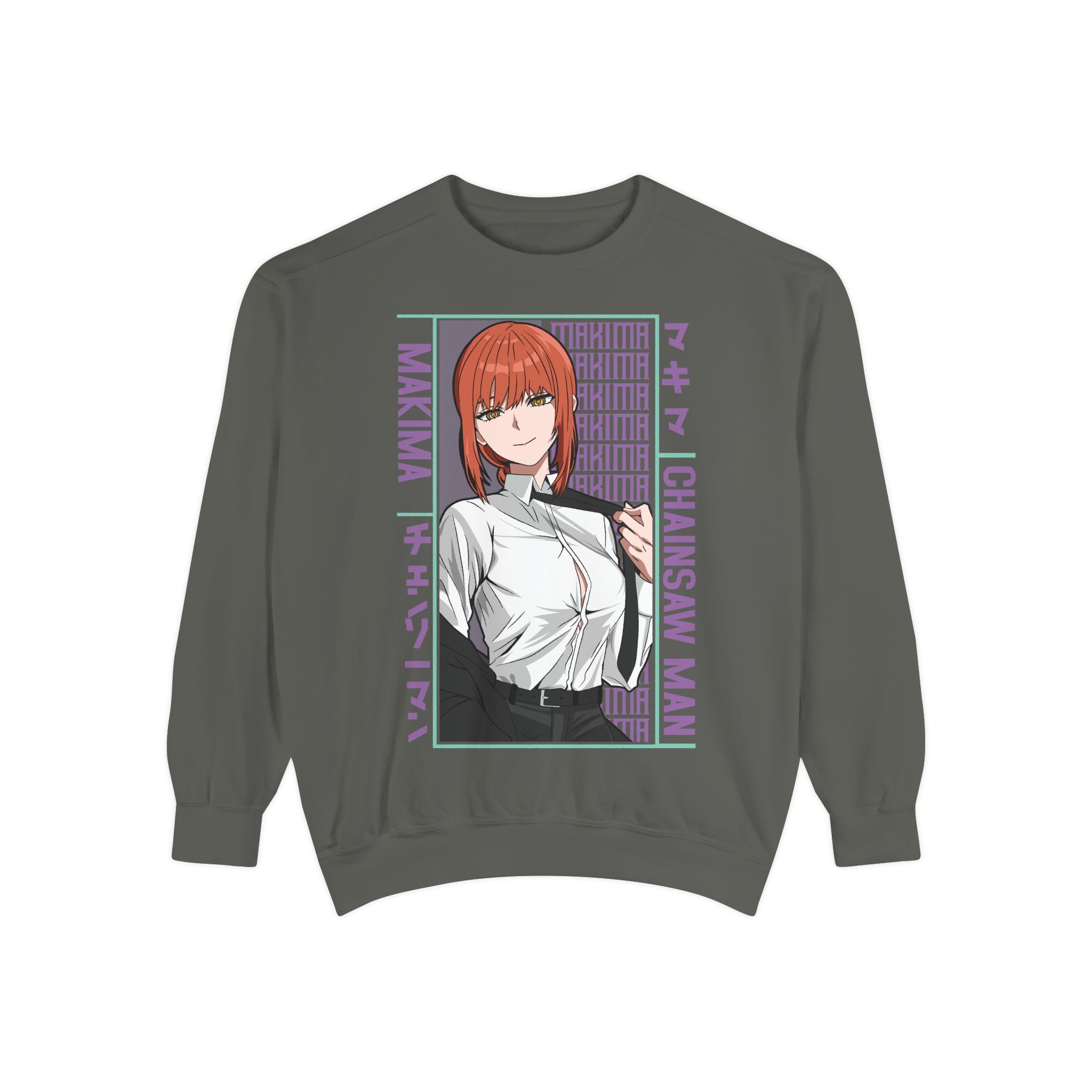 Chainsaw Man Makima Anime Sweatshirt — Manga Panel Graphic Crewneck