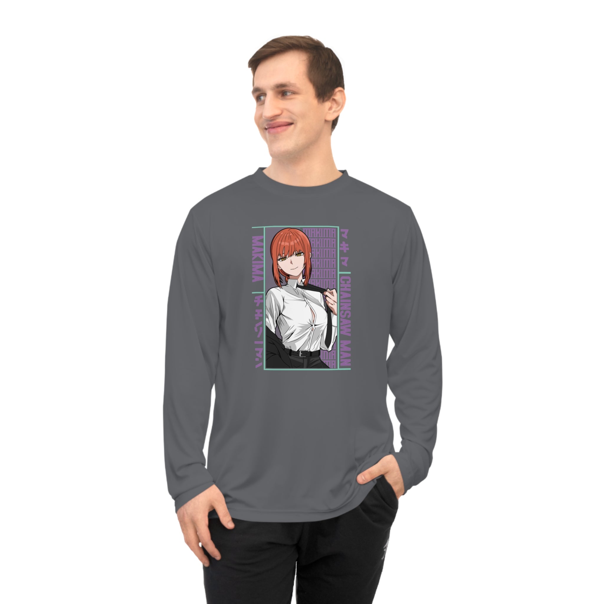Anime Detective Long Sleeve Shirt — Chainsaw Man Makima Graphic
