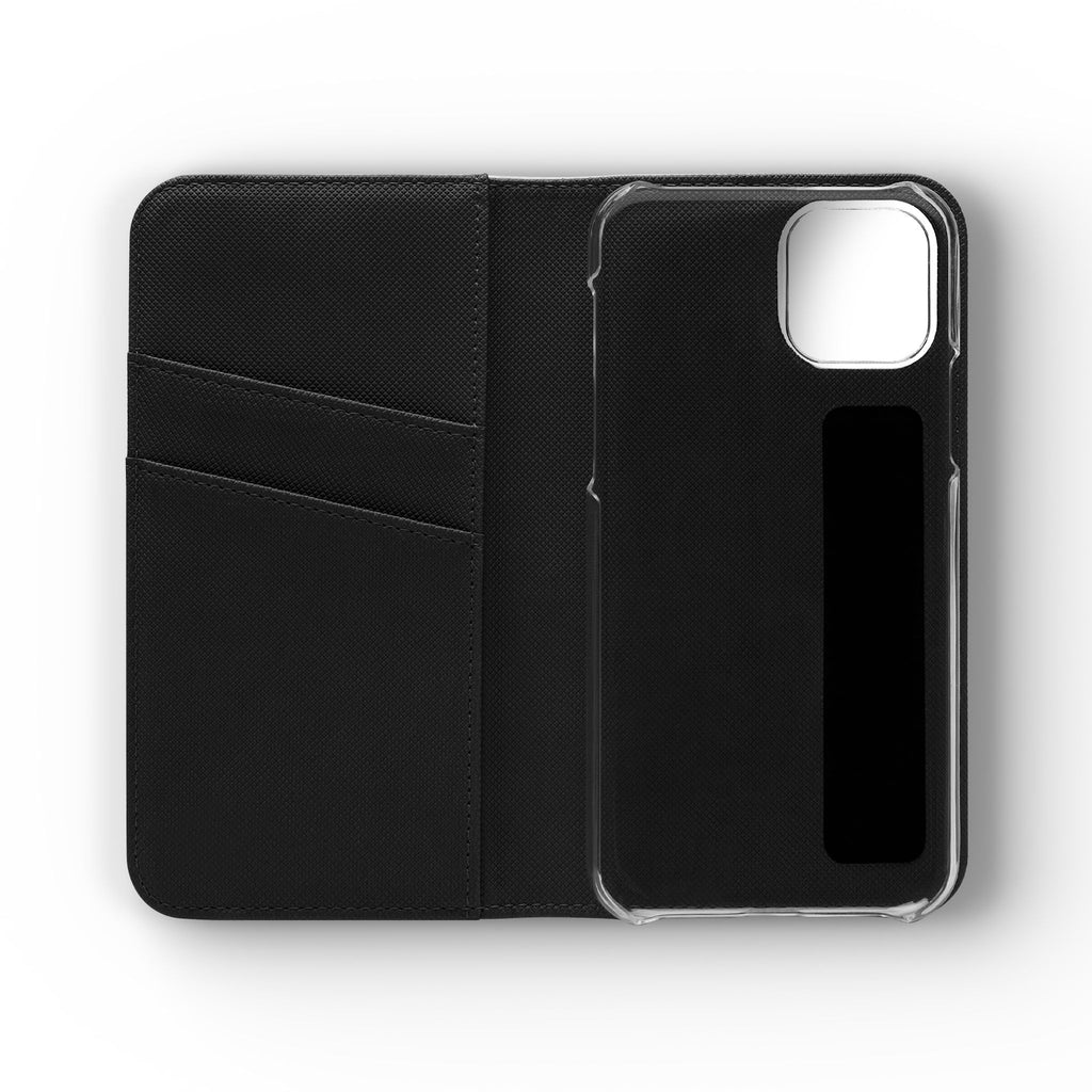 Anime Girl Flip Phone Case — Pink Demon Slayer Style Wallet Cover