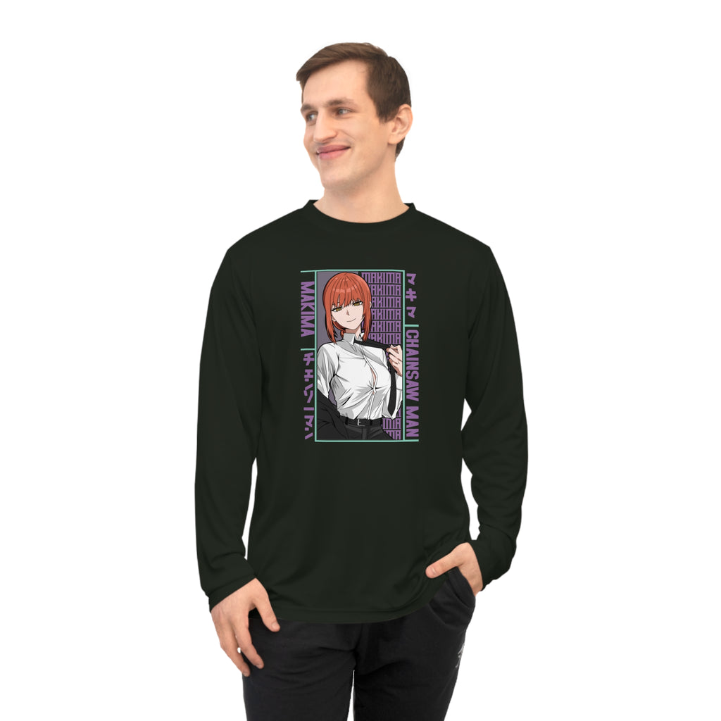 Anime Detective Long Sleeve Shirt — Chainsaw Man Makima Graphic