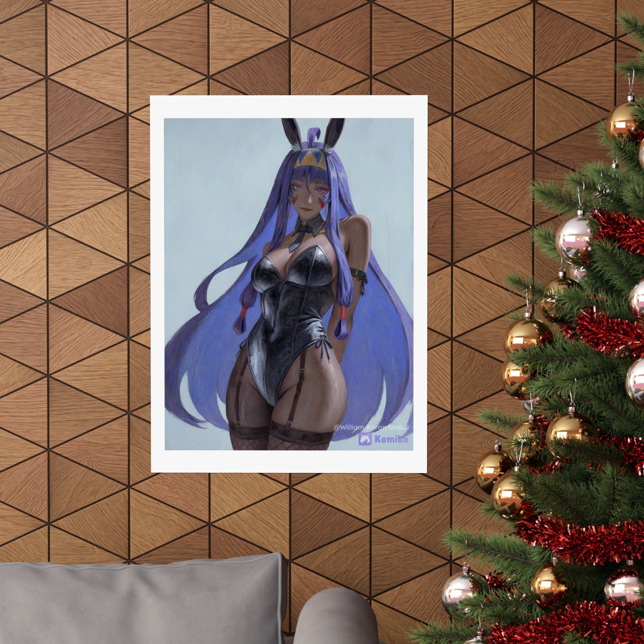 Bunny Girl Anime Matte Poster — Vertical Art Print