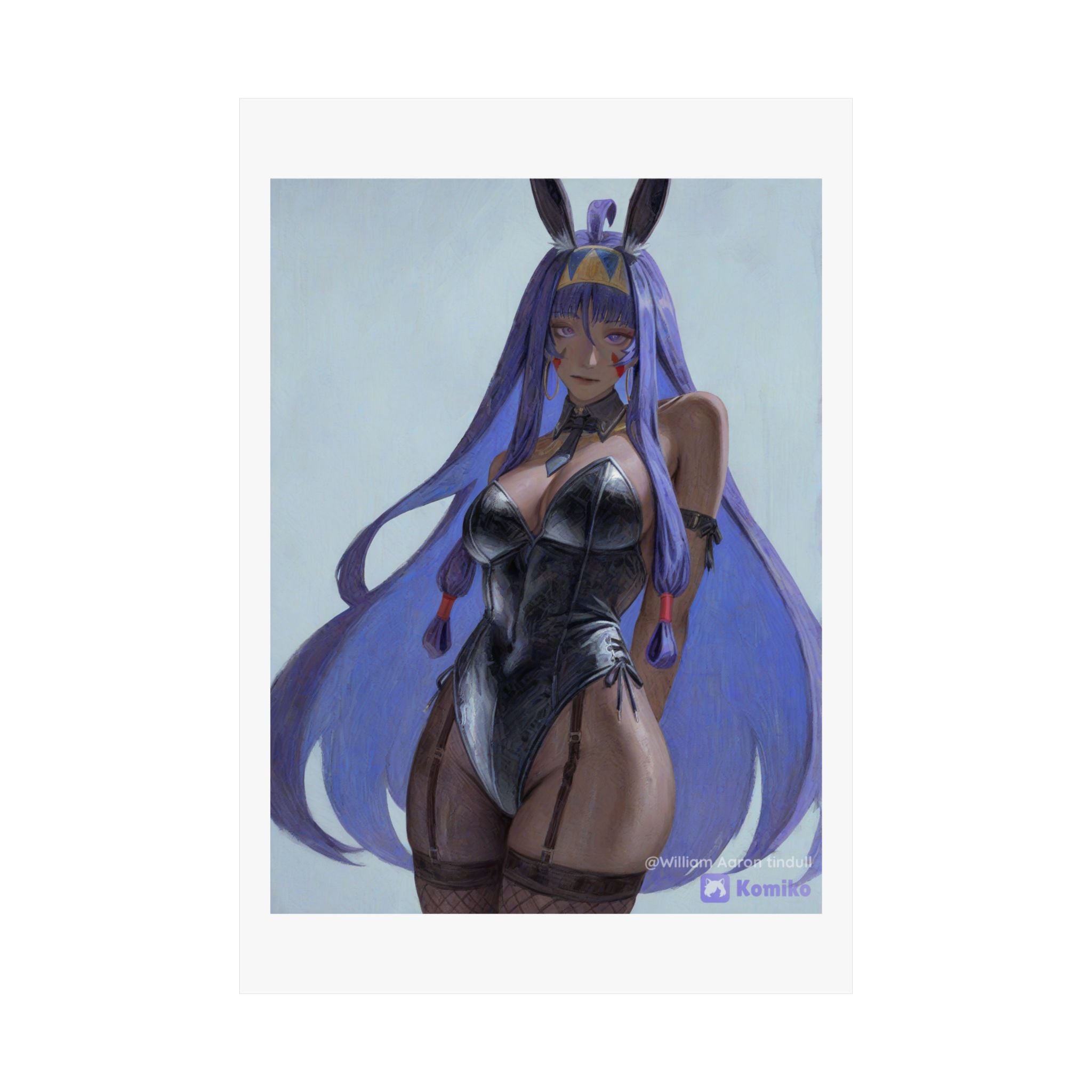 Bunny Girl Anime Matte Poster — Vertical Art Print