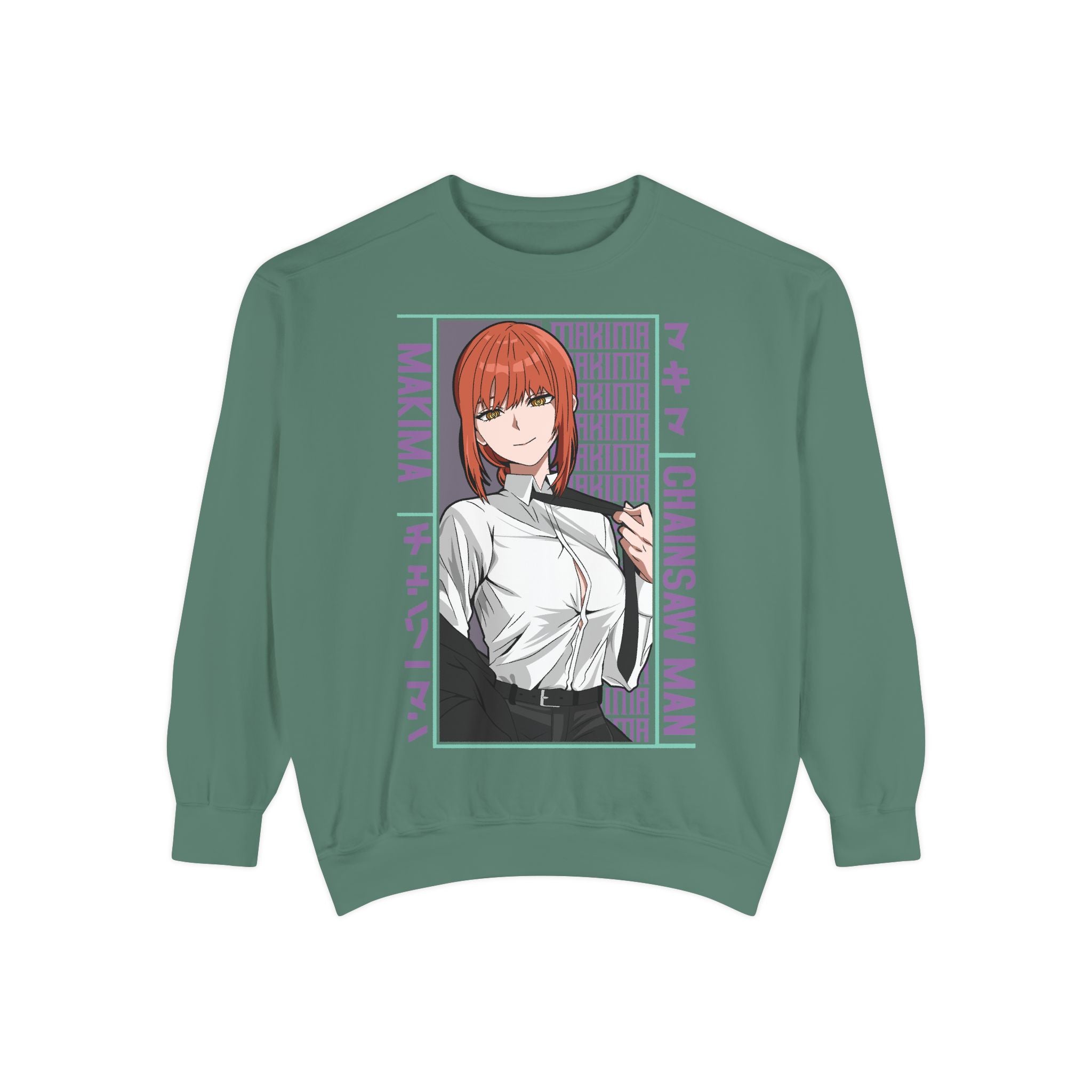 Chainsaw Man Makima Anime Sweatshirt — Manga Panel Graphic Crewneck