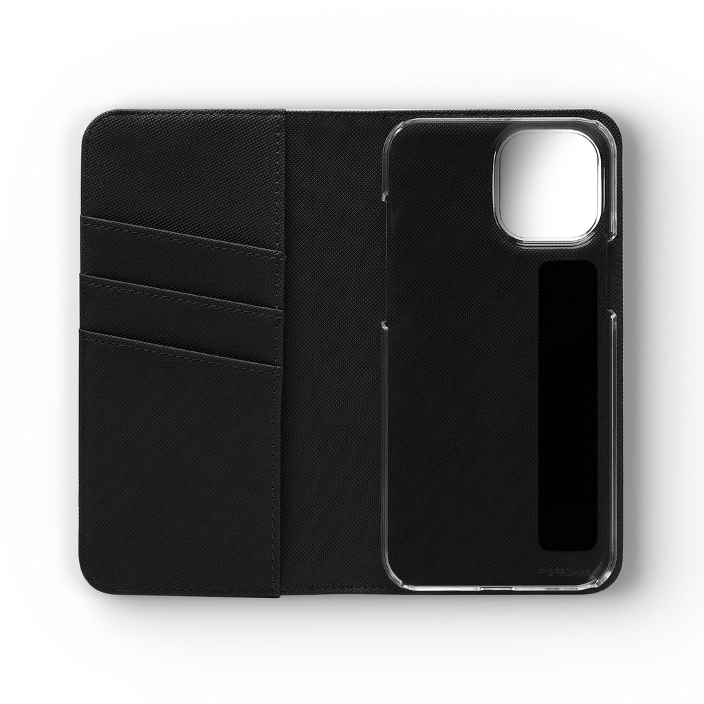 Anime Girl Flip Phone Case — Pink Demon Slayer Style Wallet Cover