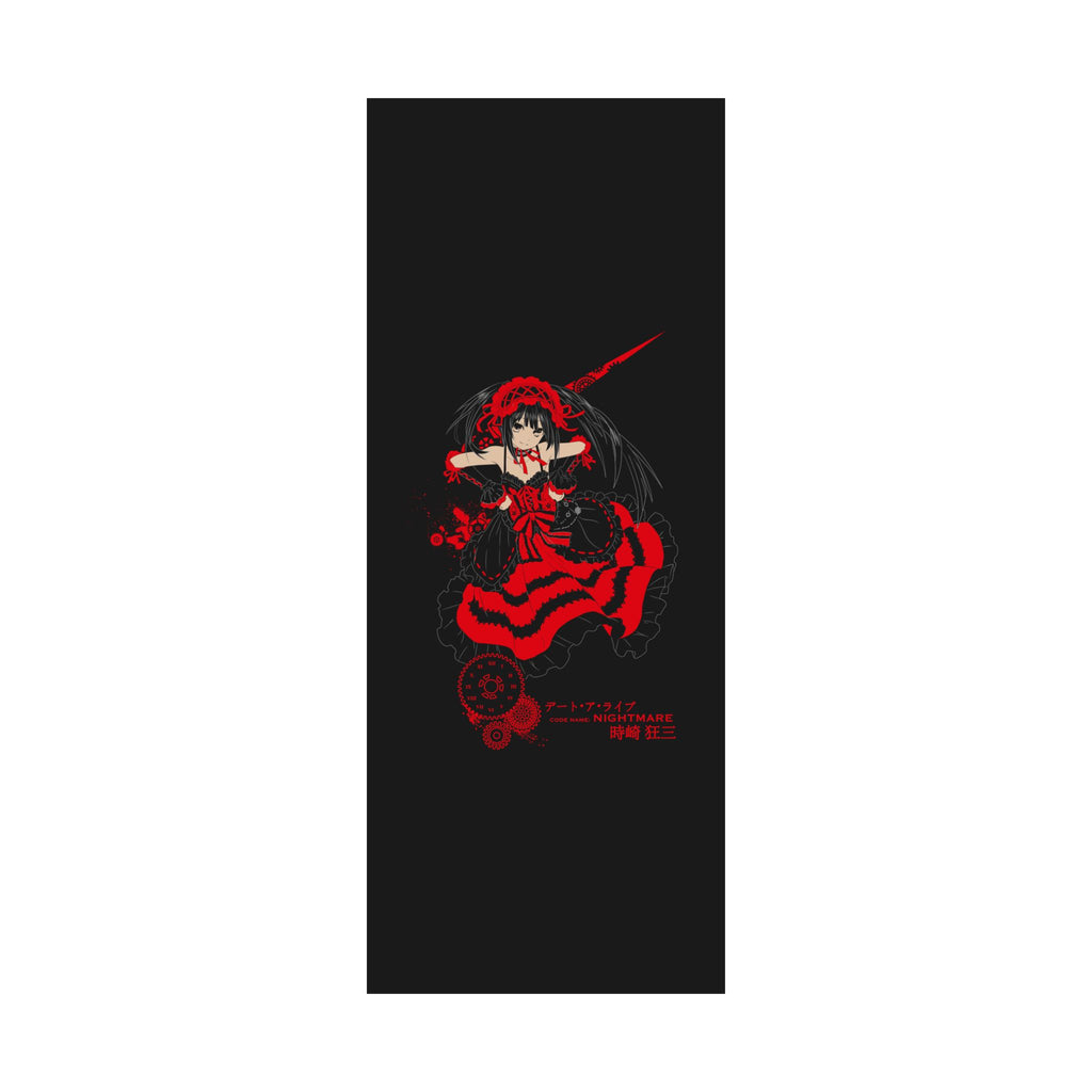 Anime Gothic Poster — Red & Black Kurumi Nightcore Matte Vertical Print