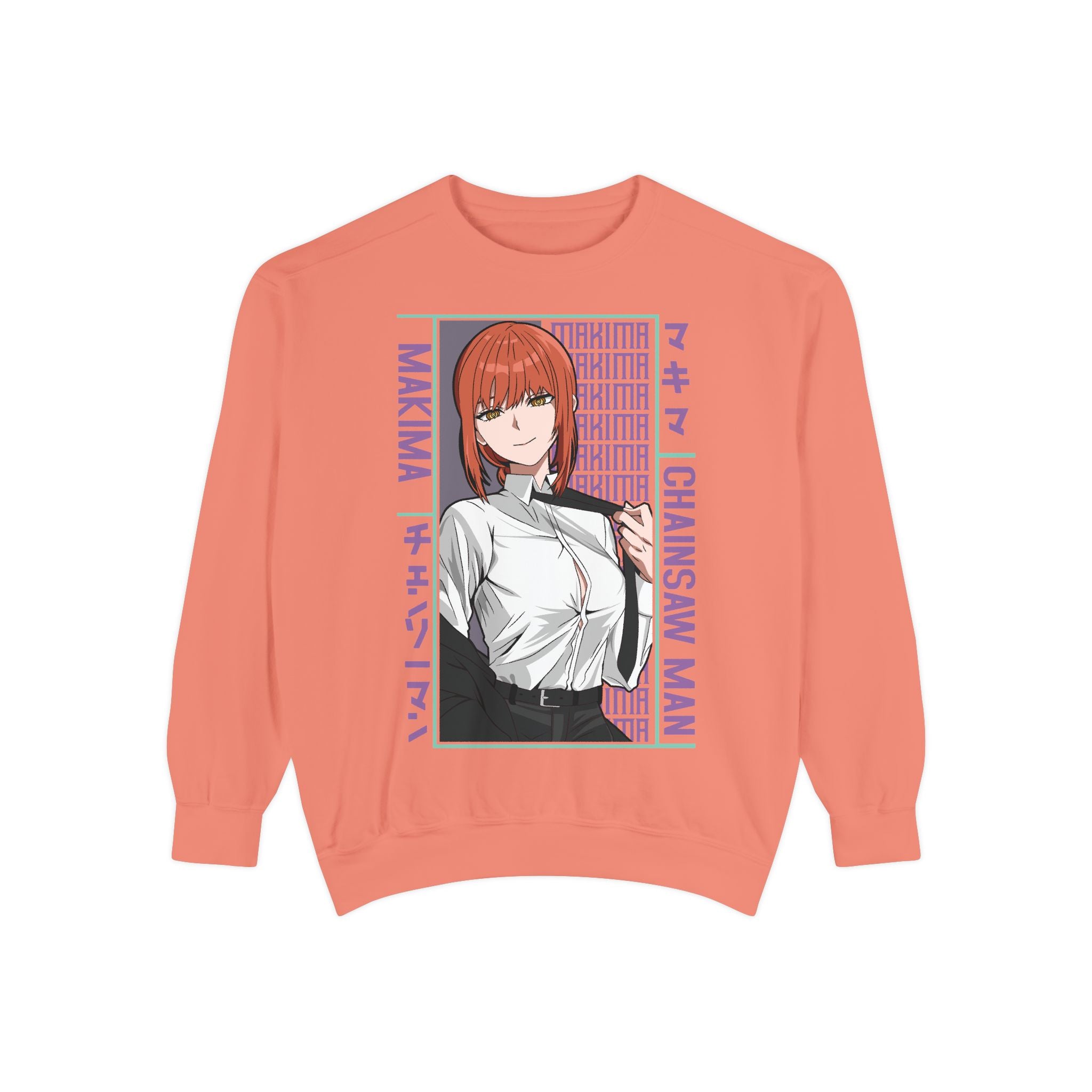 Chainsaw Man Makima Anime Sweatshirt — Manga Panel Graphic Crewneck
