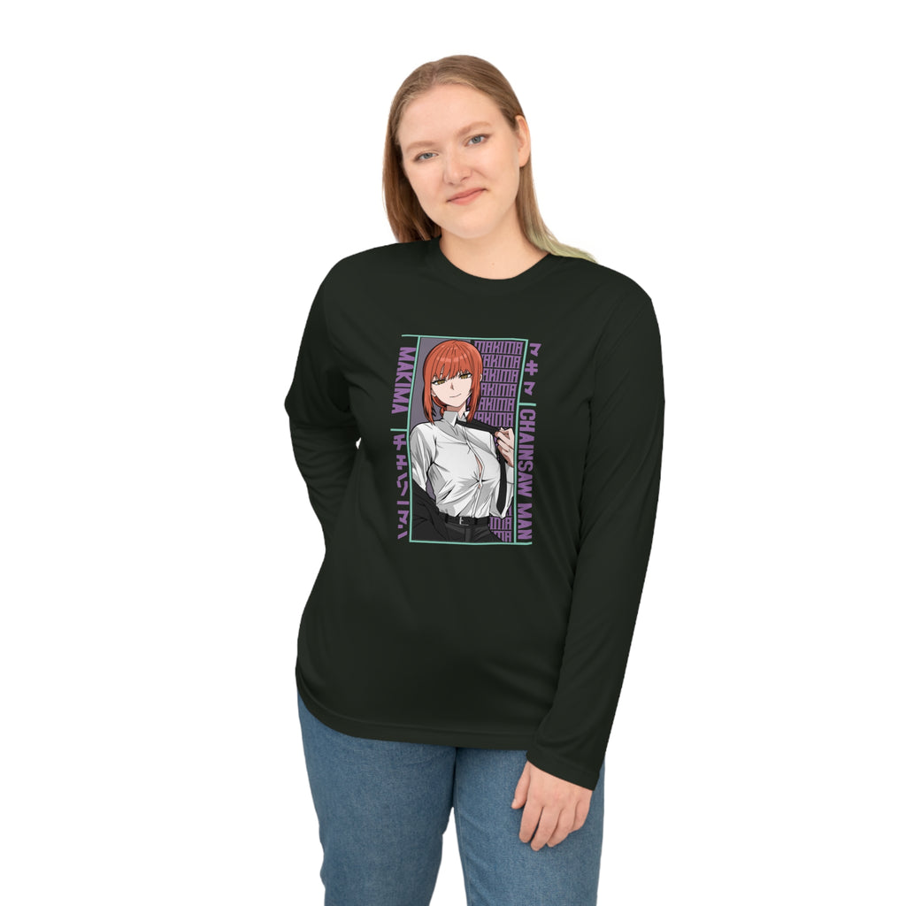 Anime Detective Long Sleeve Shirt — Chainsaw Man Makima Graphic