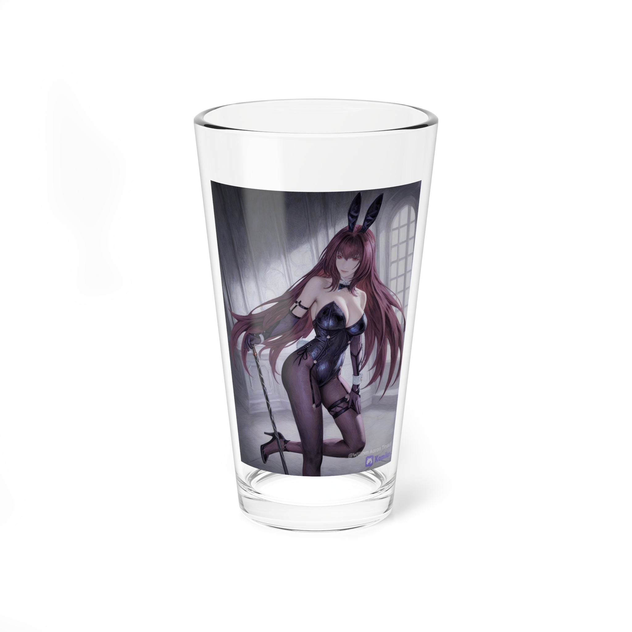 Anime Bunny Girl 16oz Mixing Glass - Pinup Cocktail & Barware