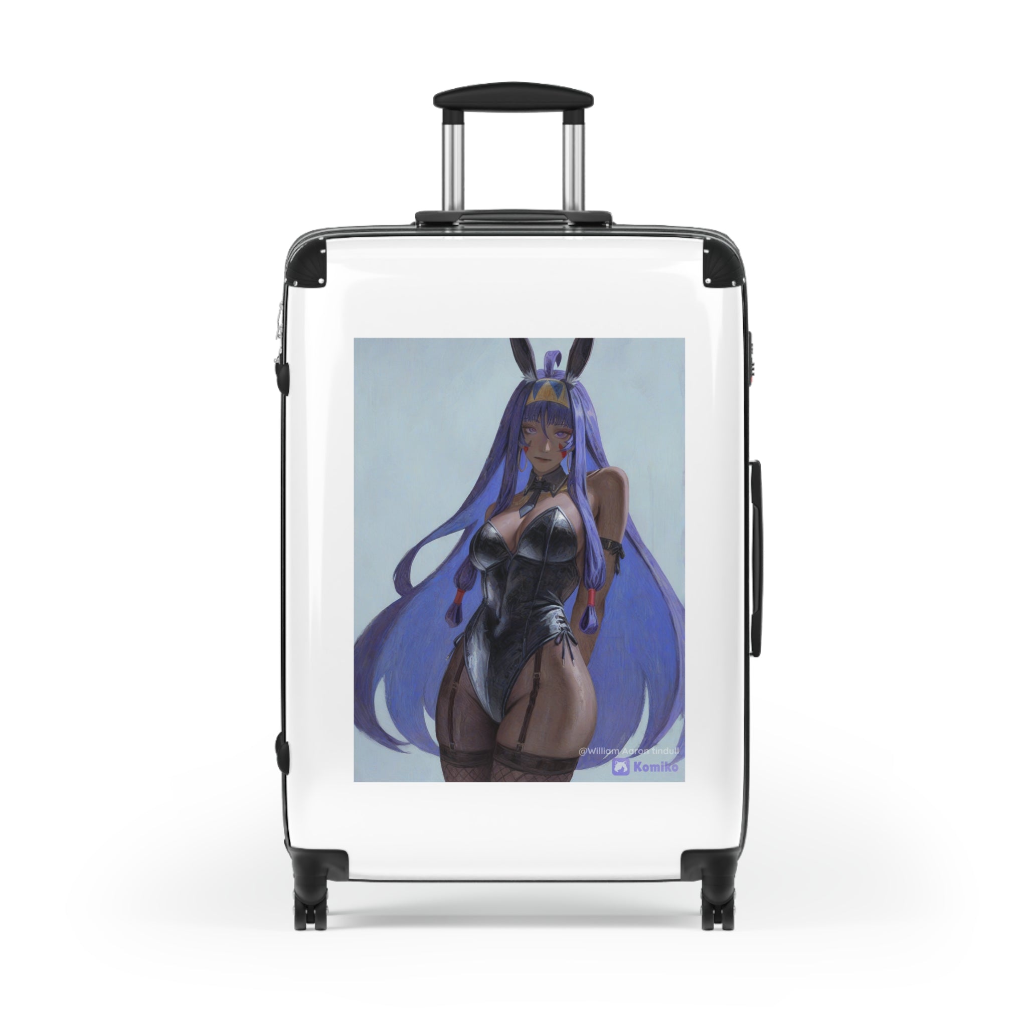 Anime Bunny Girl Carry-On Suitcase — Purple Vibes Travel Luggage