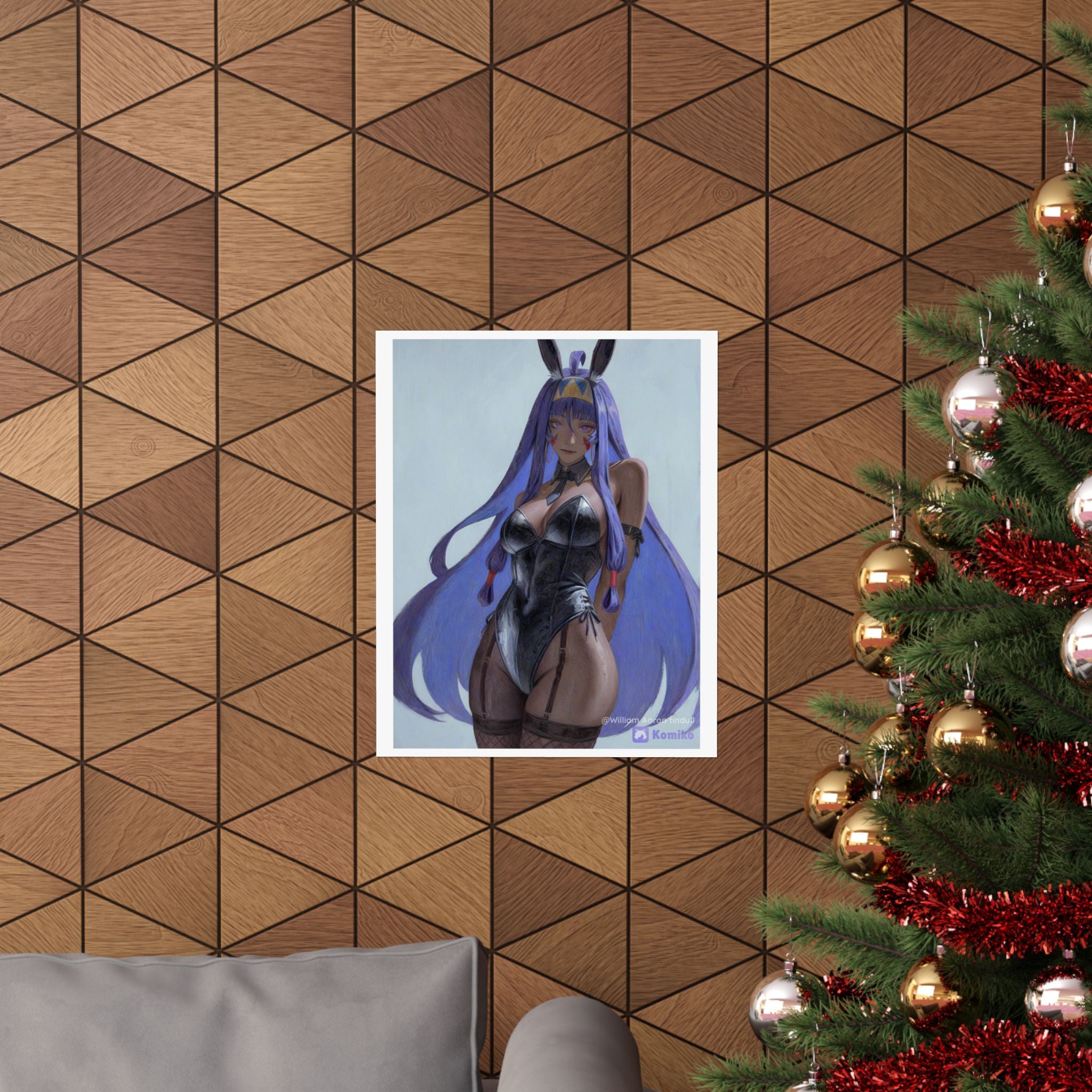 Bunny Girl Anime Matte Poster — Vertical Art Print
