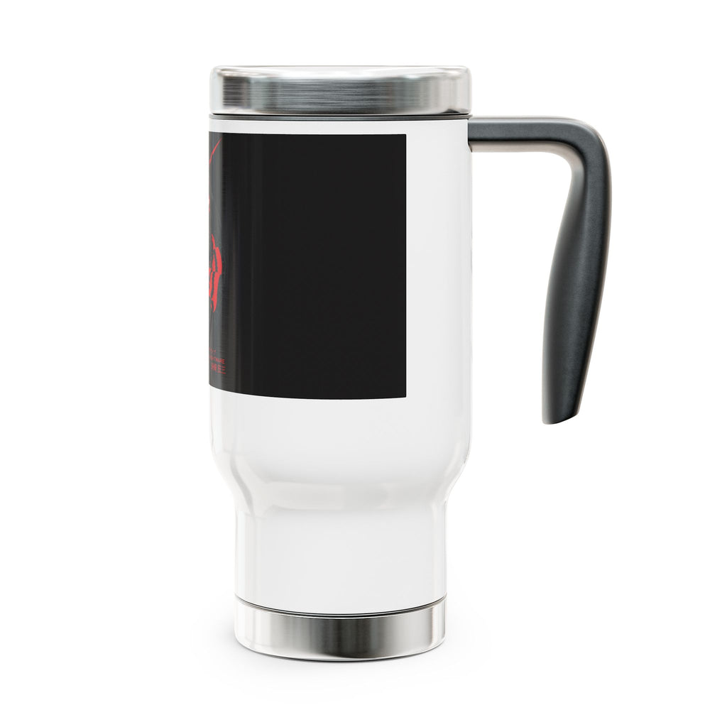 Travel Mug — Gothic Red Samurai Woman Stainless Steel 14oz