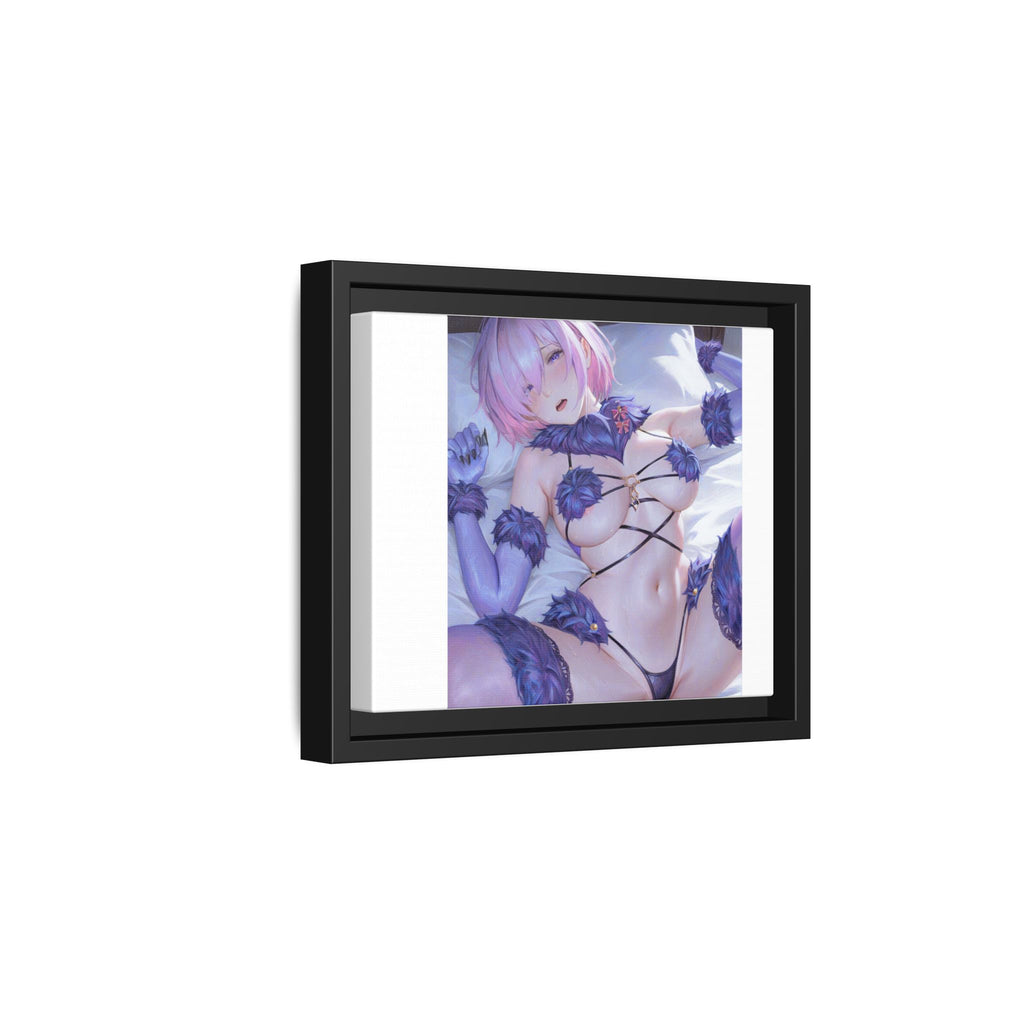 Framed Matte Canvas — Anime Pin-Up Lingerie Art Print