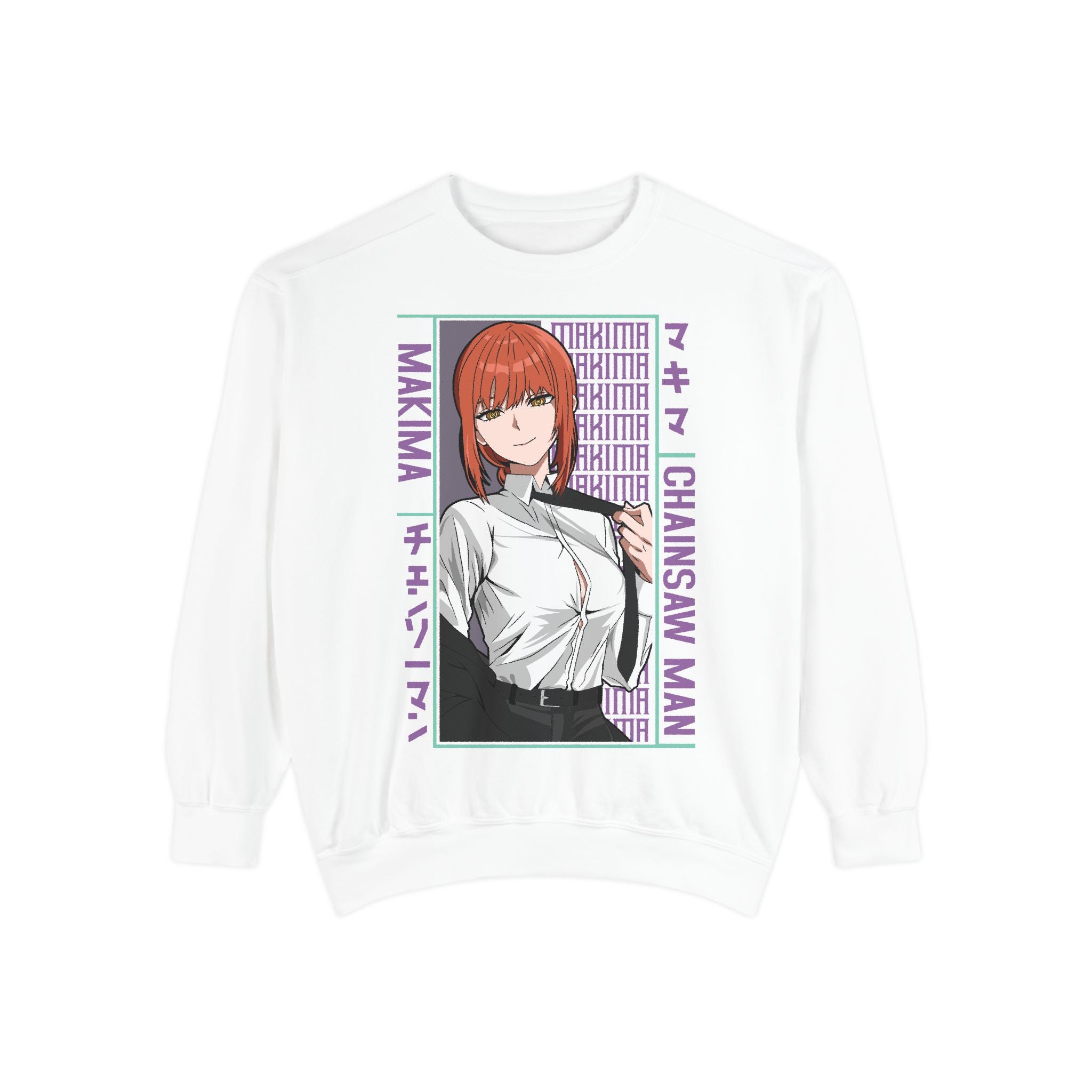 Chainsaw Man Makima Anime Sweatshirt — Manga Panel Graphic Crewneck