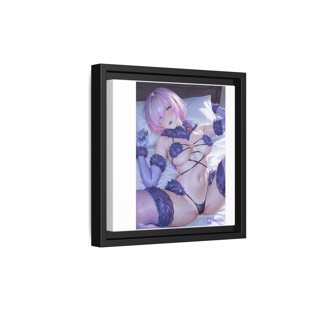 Framed Matte Canvas — Anime Pin-Up Lingerie Art Print
