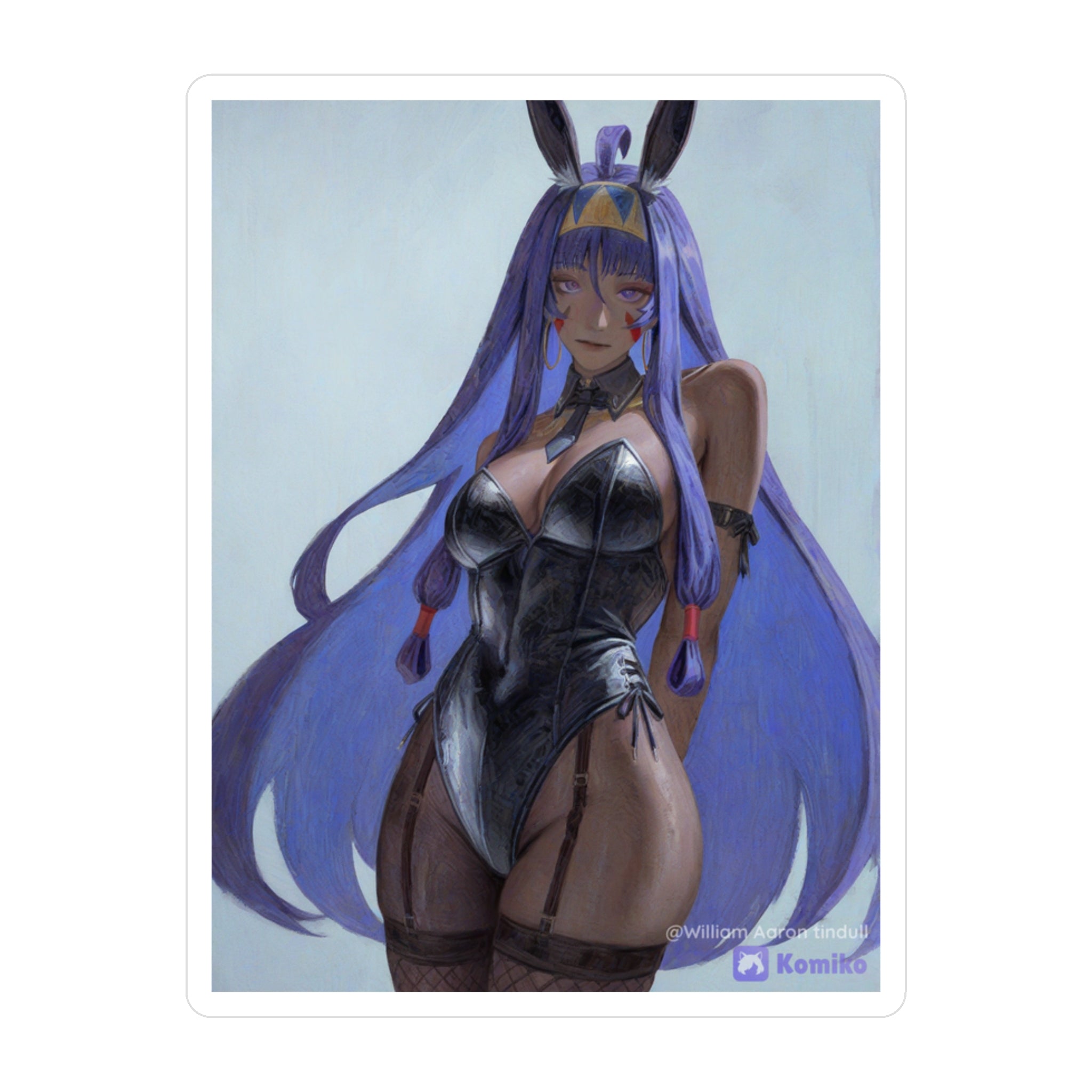 Bunny Girl Anime Vinyl Sticker — Kiss-Cut Decal