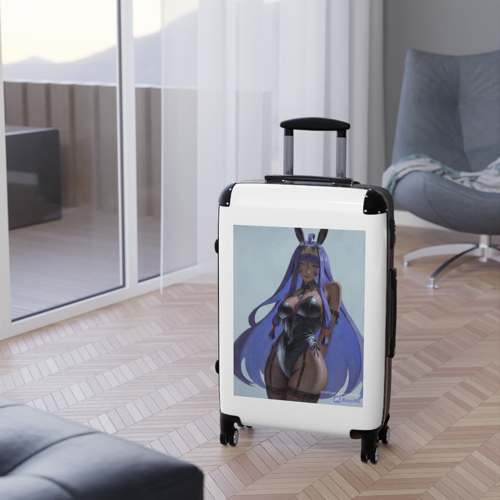 Anime Bunny Girl Carry-On Suitcase — Purple Vibes Travel Luggage