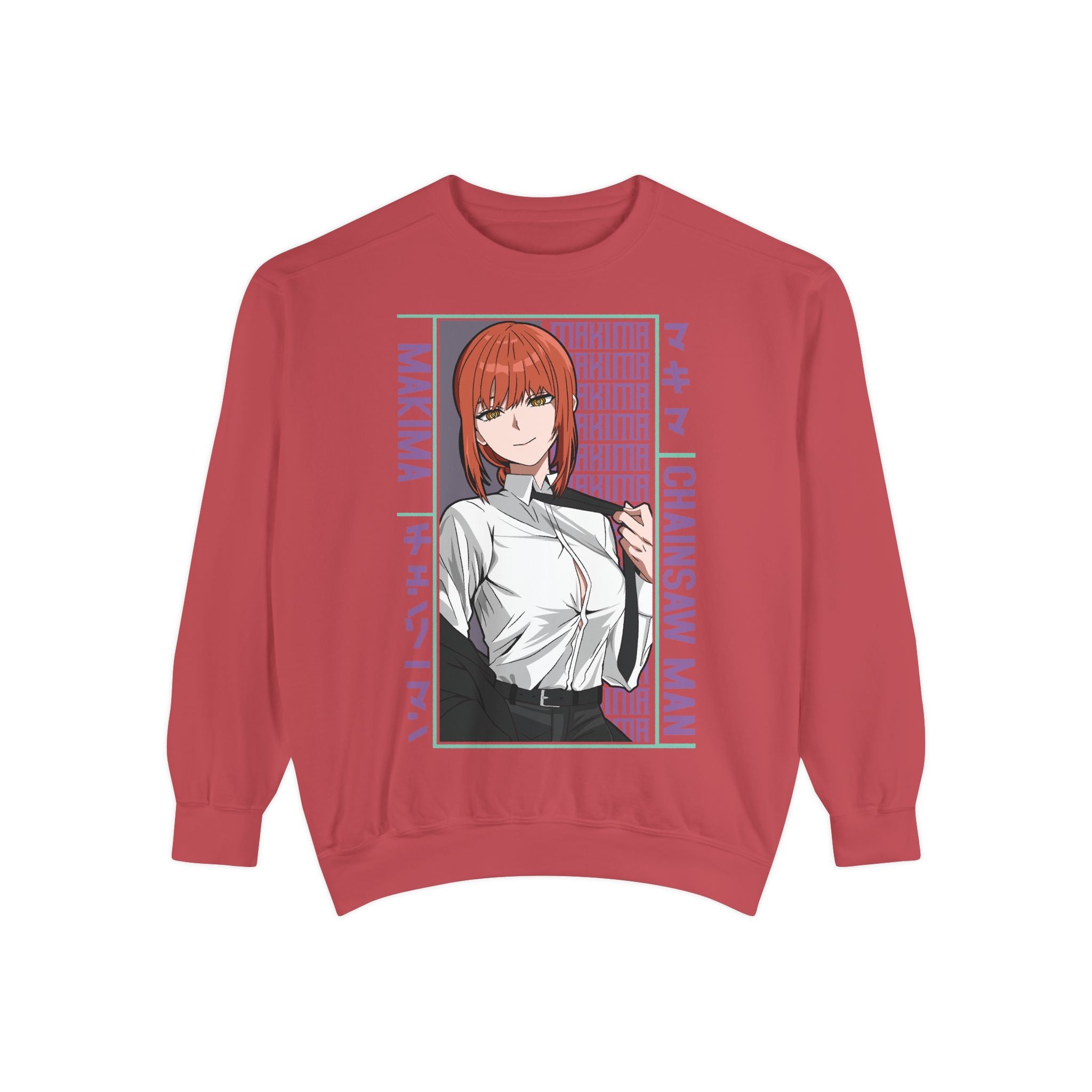 Chainsaw Man Makima Anime Sweatshirt — Manga Panel Graphic Crewneck