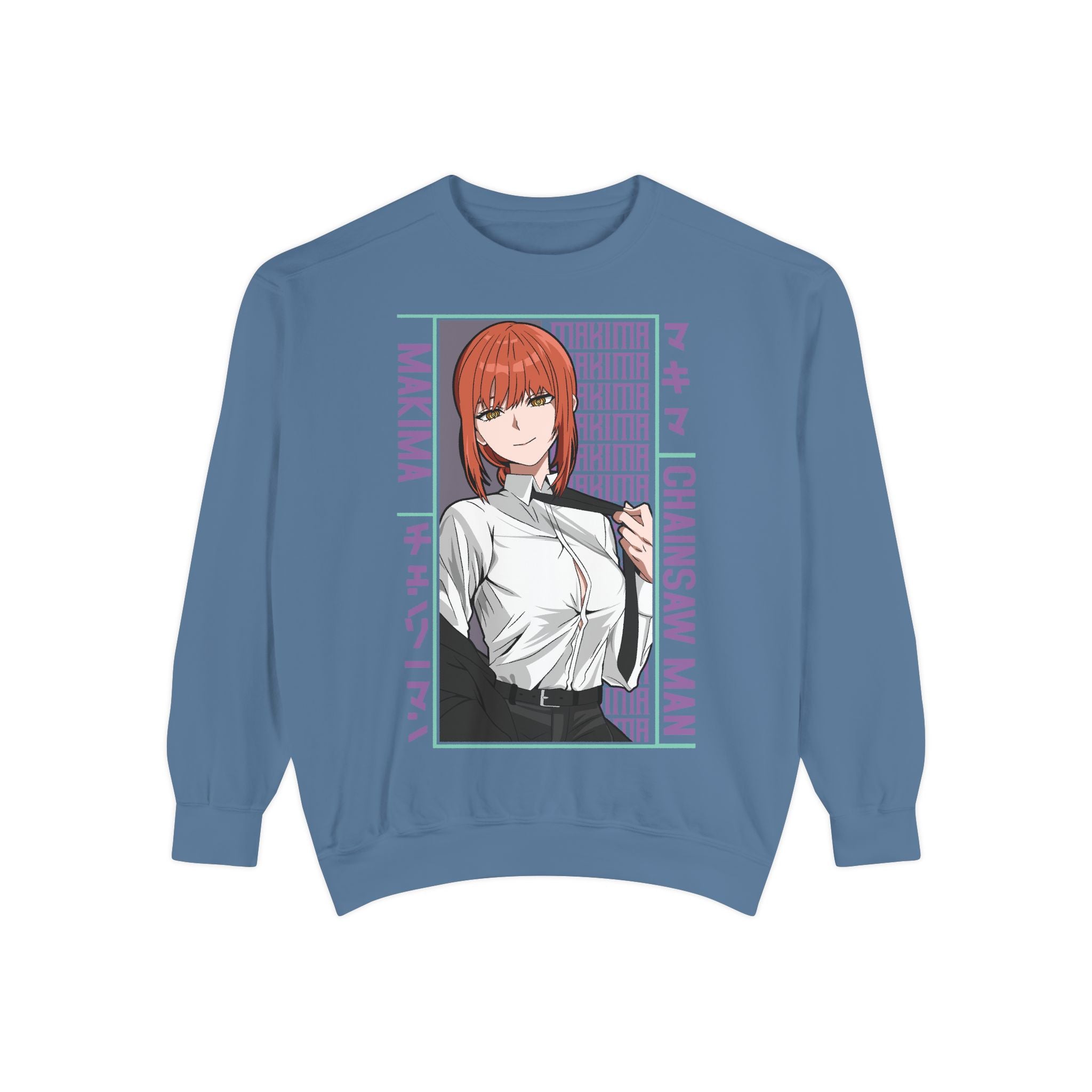 Chainsaw Man Makima Anime Sweatshirt — Manga Panel Graphic Crewneck