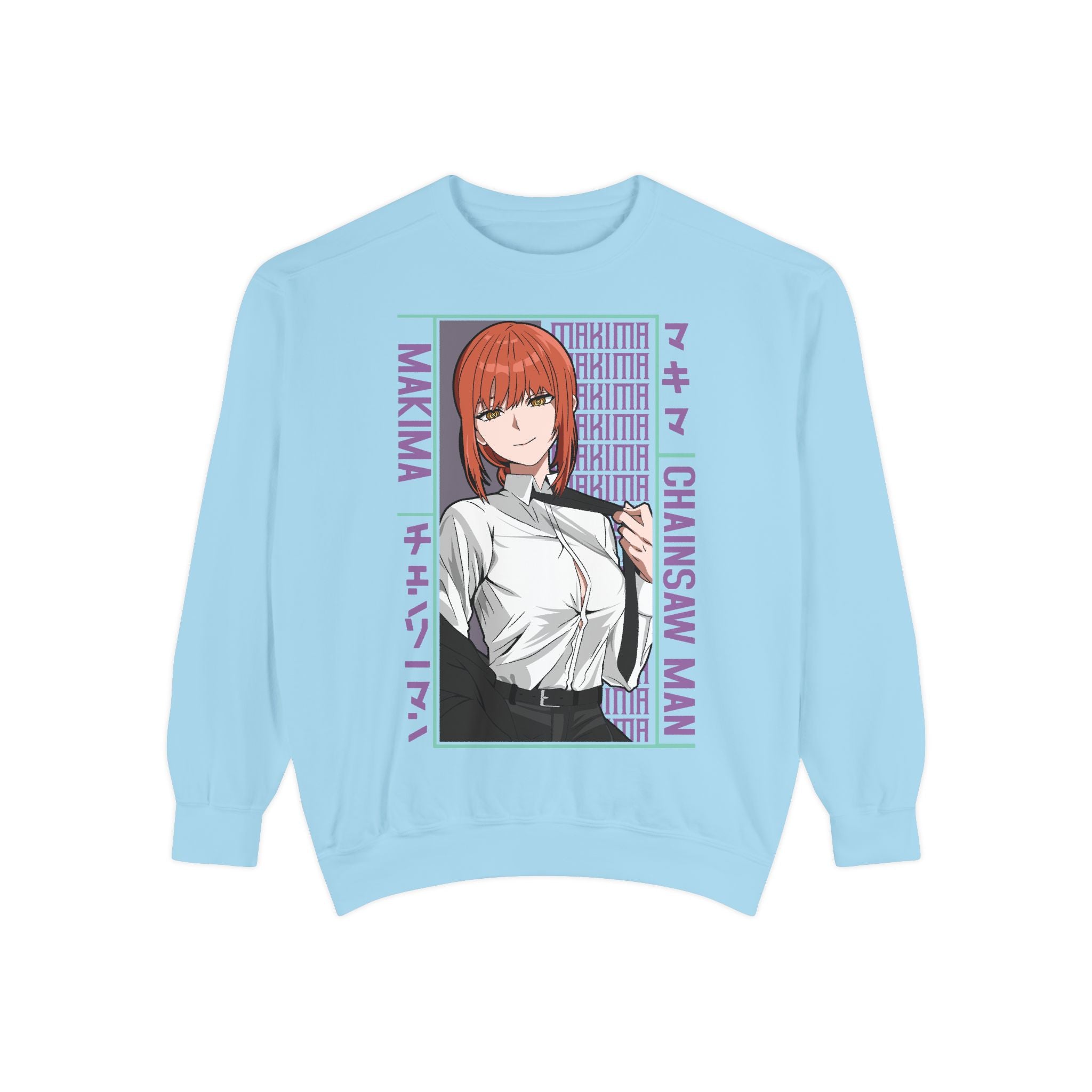 Chainsaw Man Makima Anime Sweatshirt — Manga Panel Graphic Crewneck