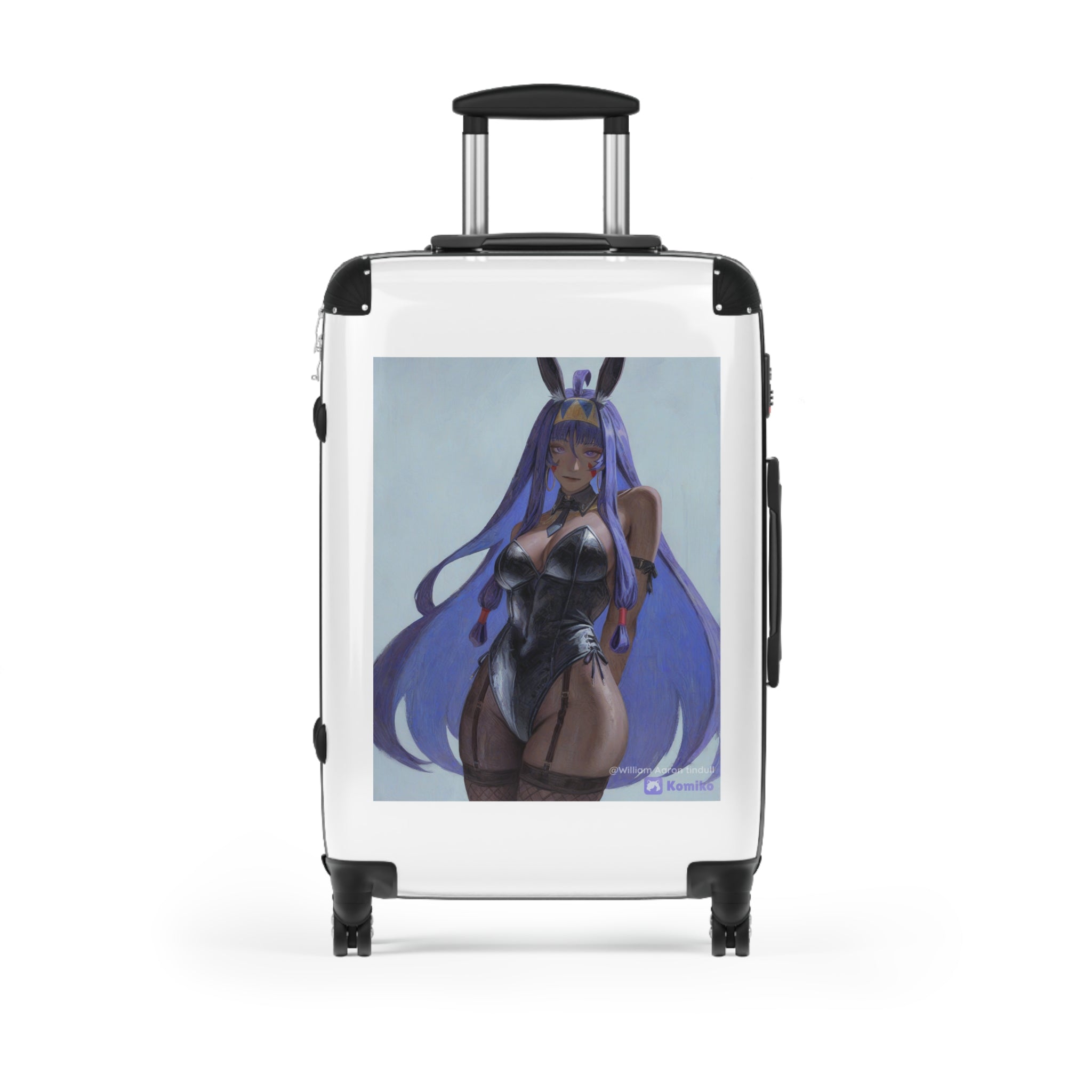 Anime Bunny Girl Carry-On Suitcase — Purple Vibes Travel Luggage