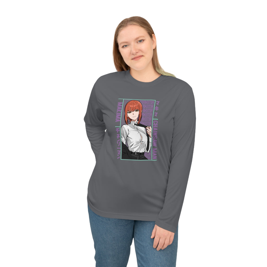Anime Detective Long Sleeve Shirt — Chainsaw Man Makima Graphic