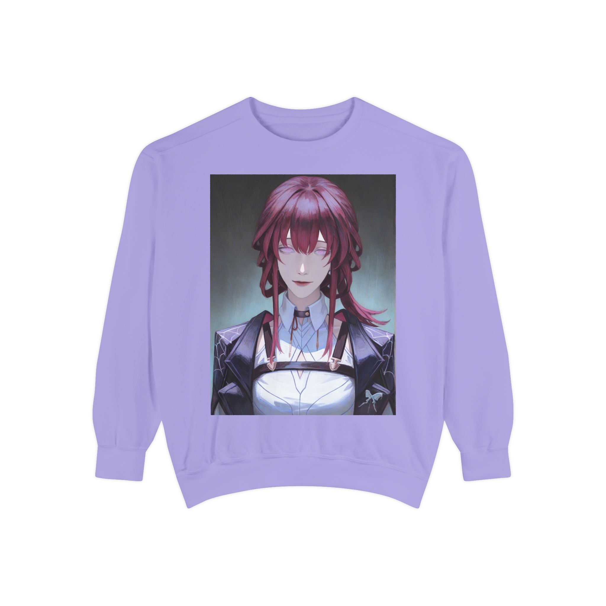 Anime Gothic Maid Sweatshirt — Red-Haired Portrait Crewneck