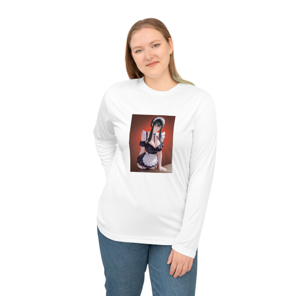 Anime Maid Long Sleeve Shirt — Cute Kawaii Maid Illustration