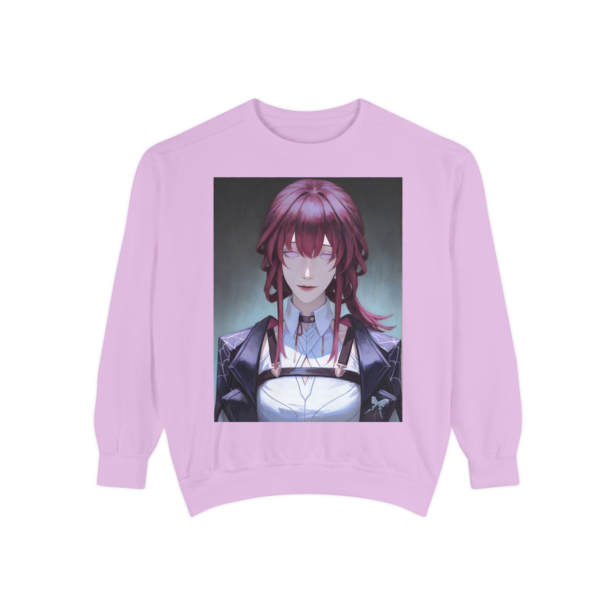 Anime Gothic Maid Sweatshirt — Red-Haired Portrait Crewneck
