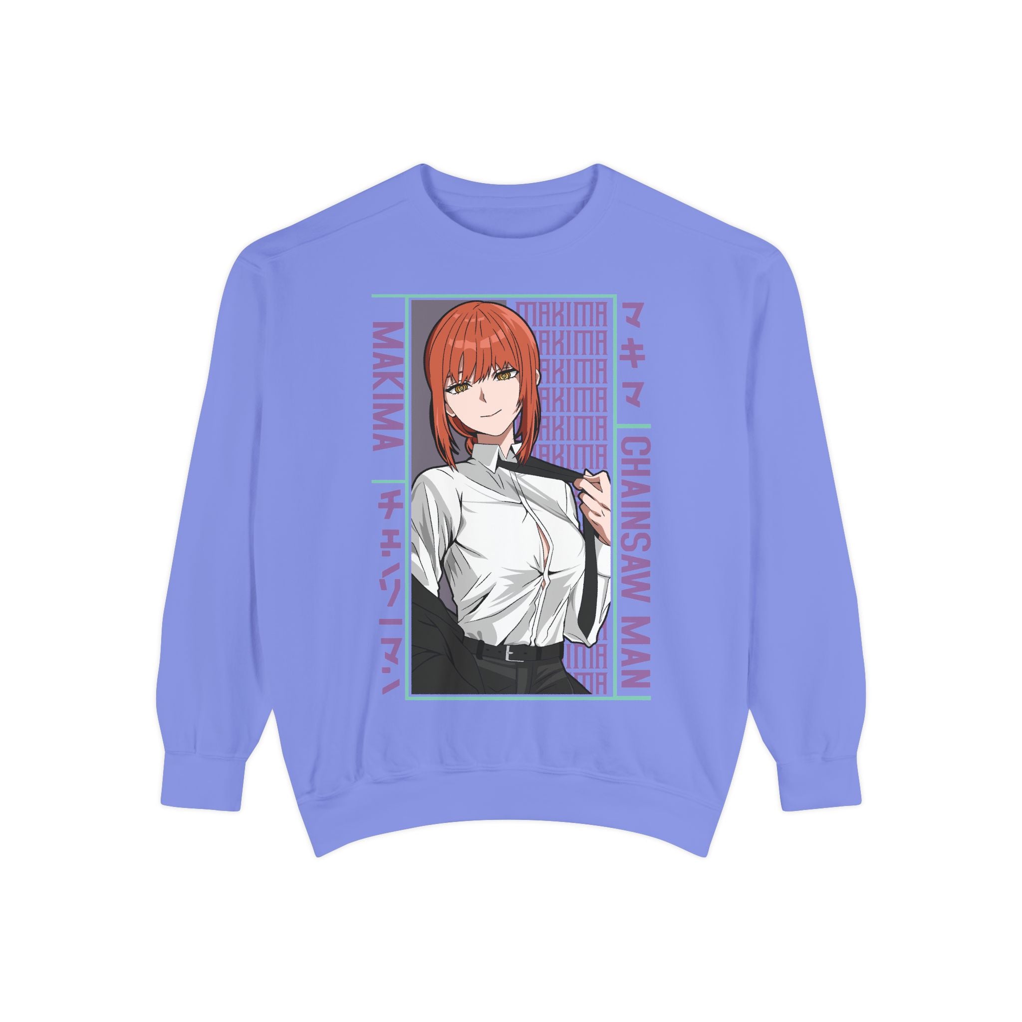 Chainsaw Man Makima Anime Sweatshirt — Manga Panel Graphic Crewneck