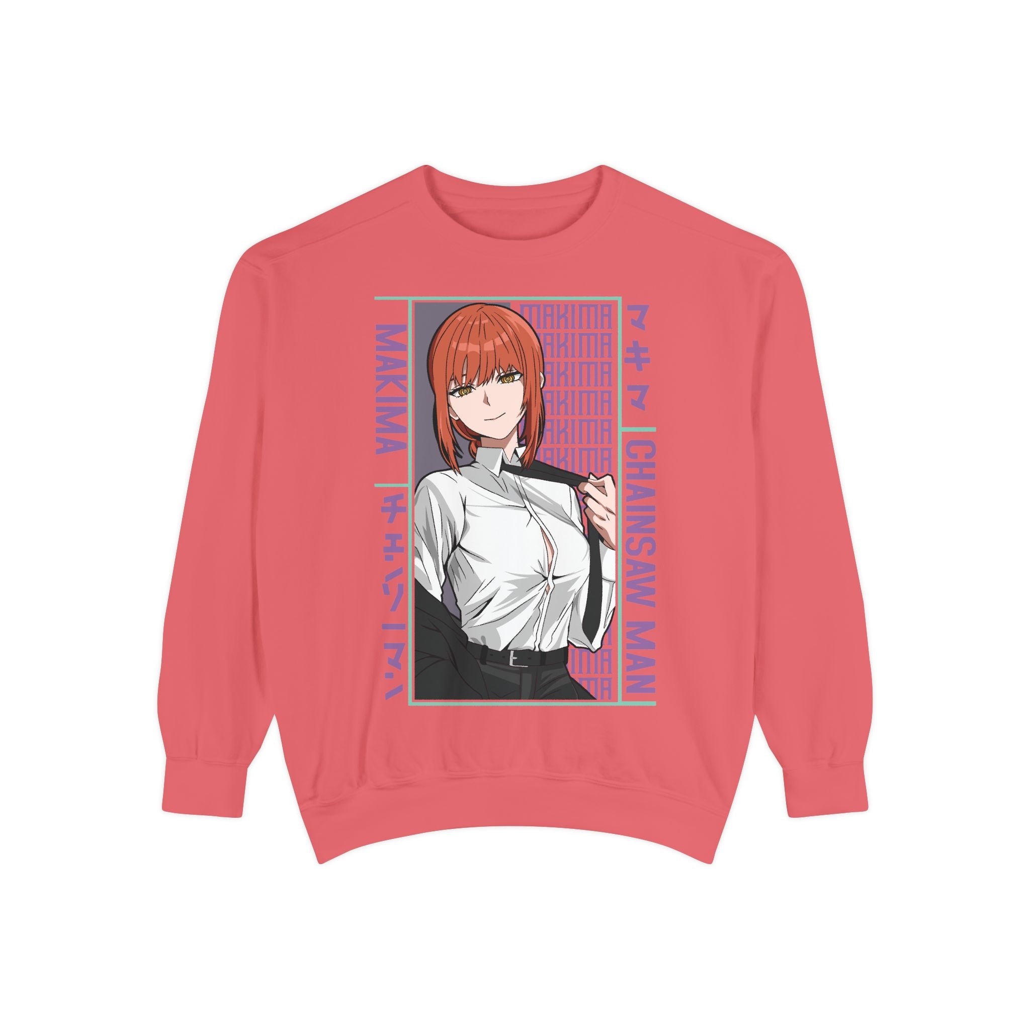 Chainsaw Man Makima Anime Sweatshirt — Manga Panel Graphic Crewneck