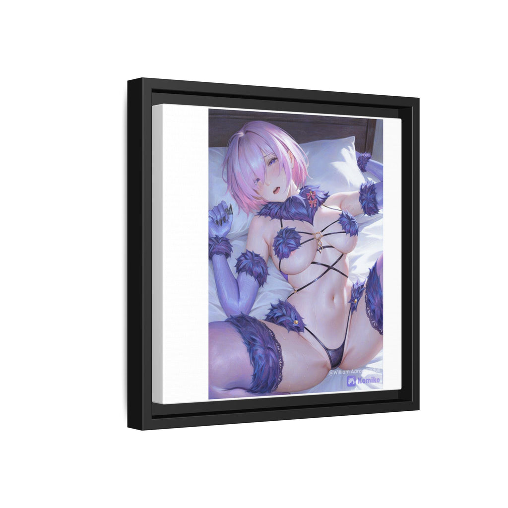 Framed Matte Canvas — Anime Pin-Up Lingerie Art Print