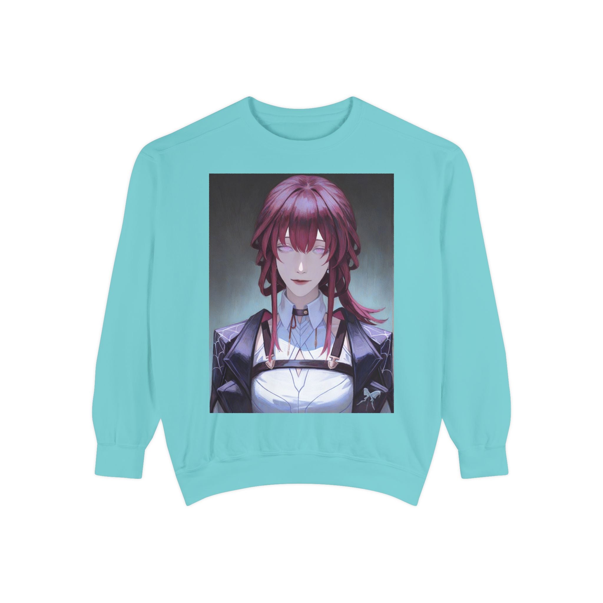 Anime Gothic Maid Sweatshirt — Red-Haired Portrait Crewneck