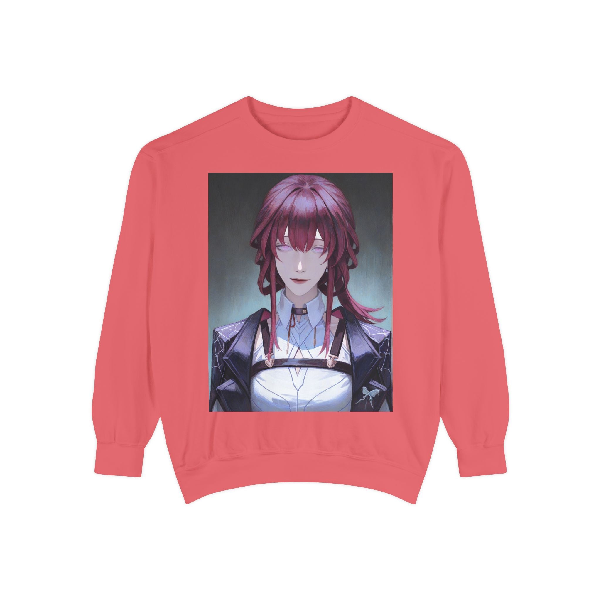 Anime Gothic Maid Sweatshirt — Red-Haired Portrait Crewneck