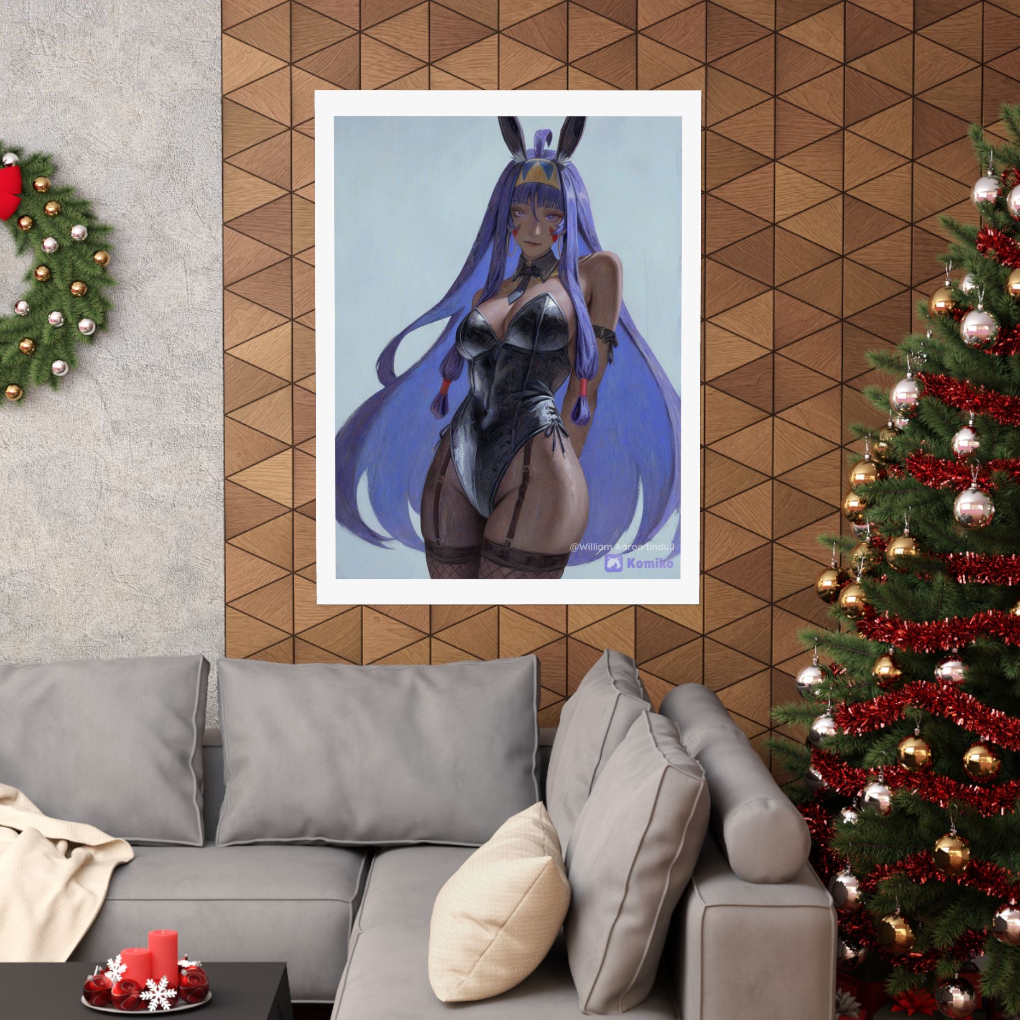 Bunny Girl Anime Matte Poster — Vertical Art Print