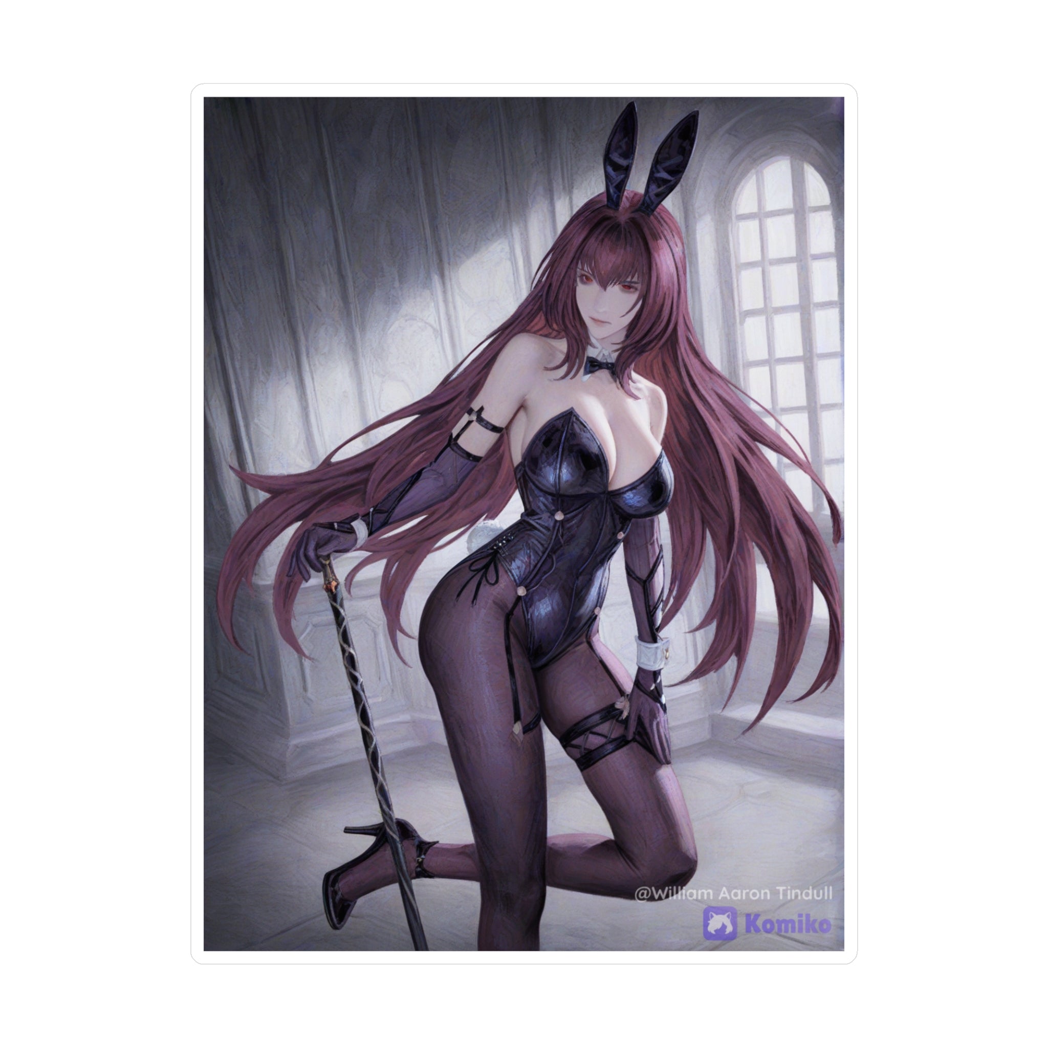Bunny Girl Anime Vinyl Sticker — Kiss-Cut Decorative Decal