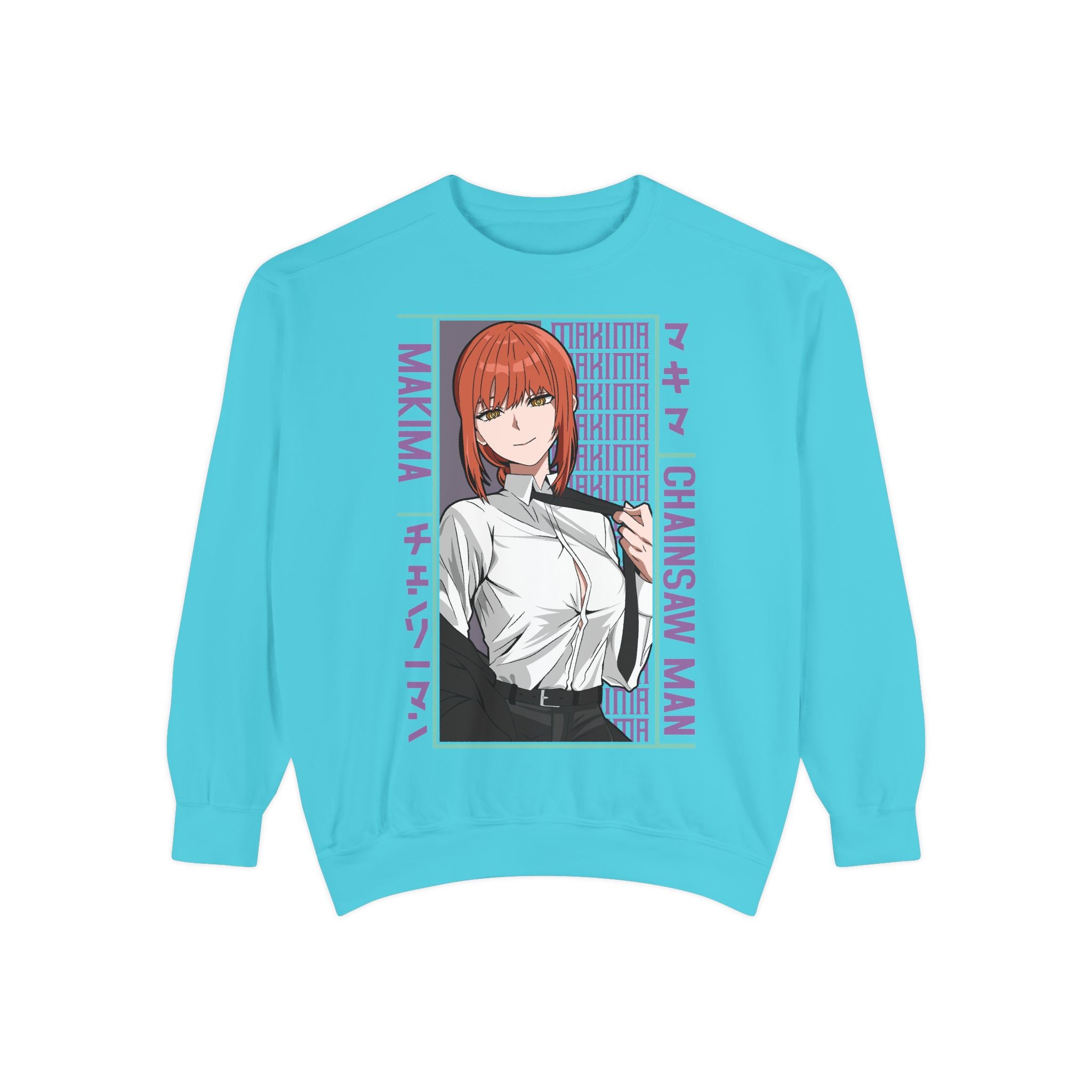 Chainsaw Man Makima Anime Sweatshirt — Manga Panel Graphic Crewneck