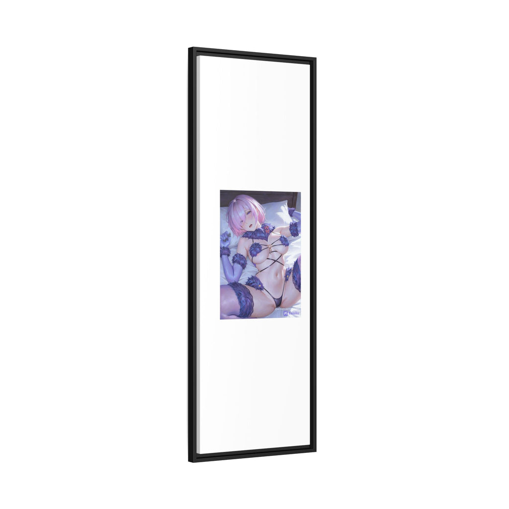 Framed Matte Canvas — Anime Pin-Up Lingerie Art Print