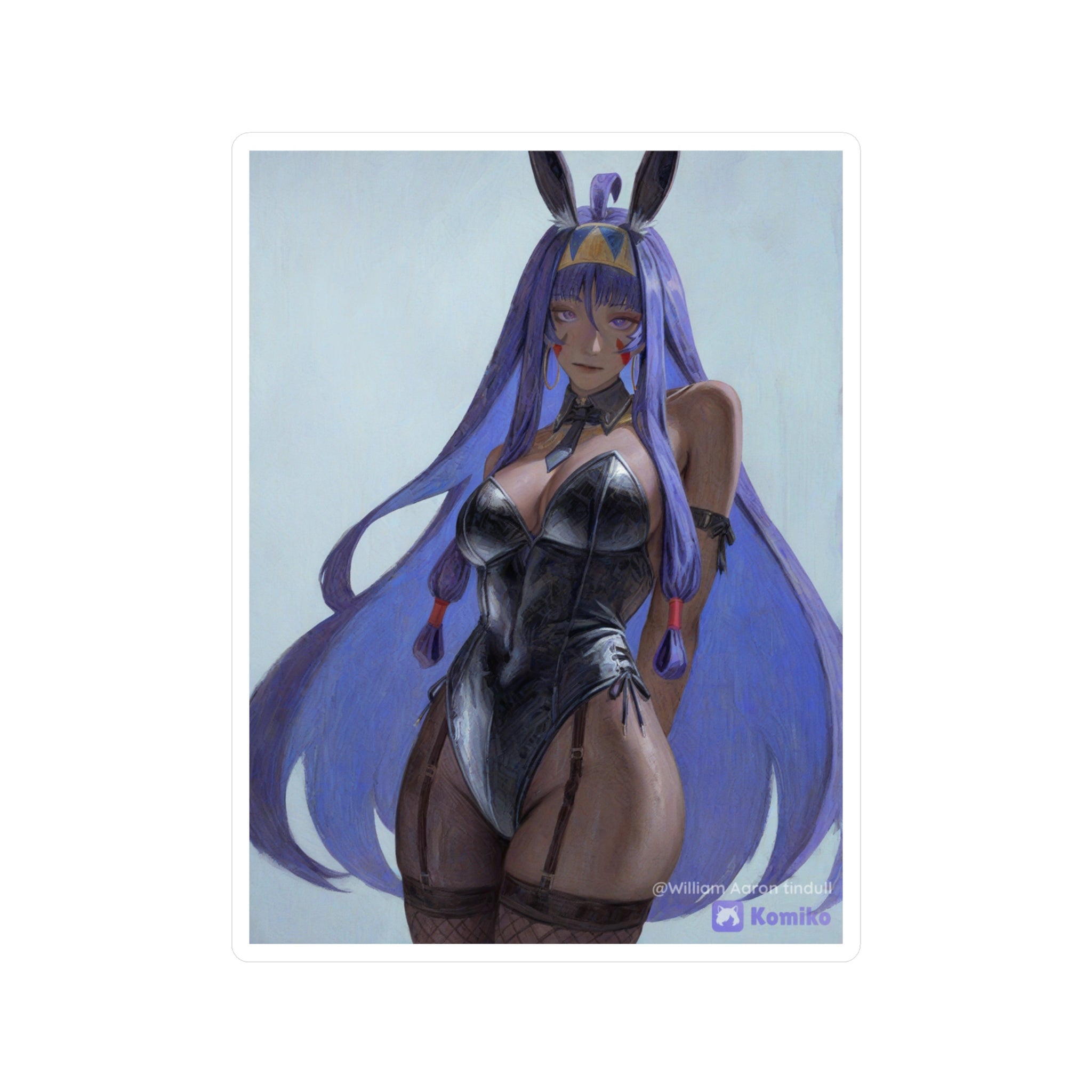 Bunny Girl Anime Vinyl Sticker — Kiss-Cut Decal