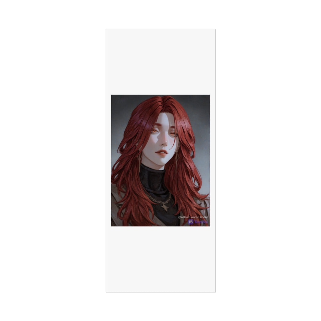 Fine Art Poster — Red-Haired Gothic Portrait, Moody Decorative Wall Art